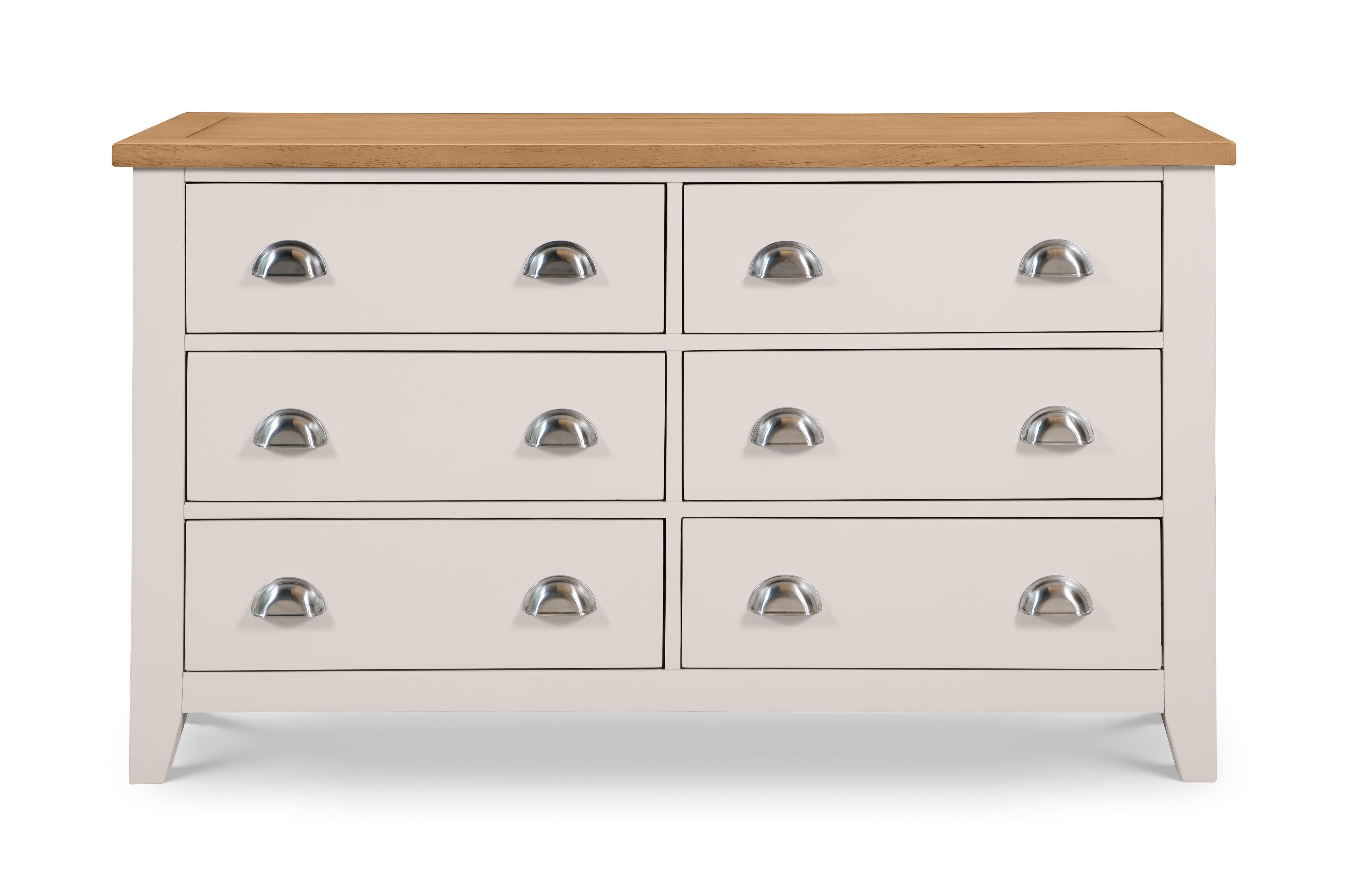 Richmond 6 Drawer Wide Chest – Julian Bowen, view 3