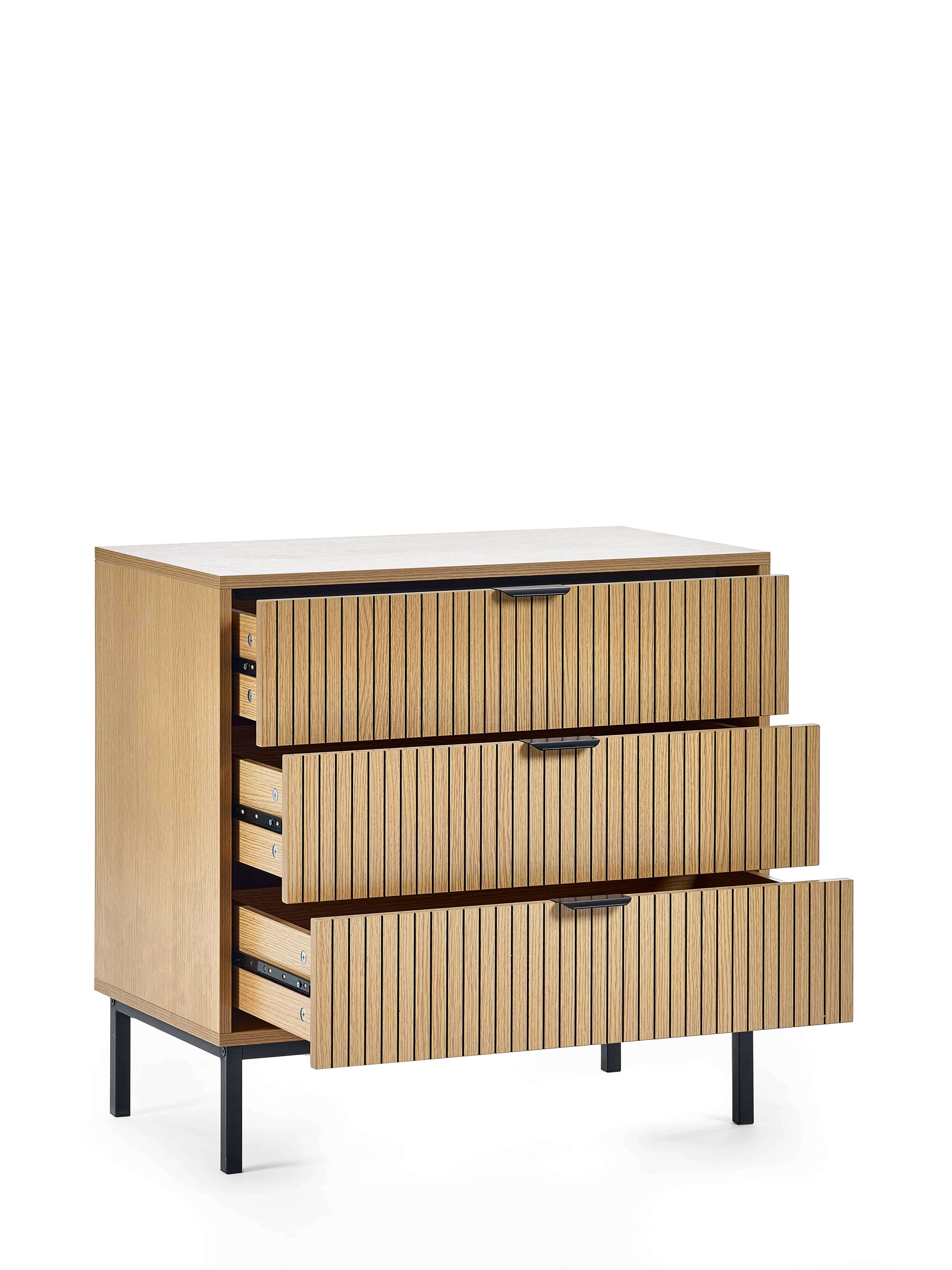 Sia 3 Drawer Chest – Julian Bowen, view 4