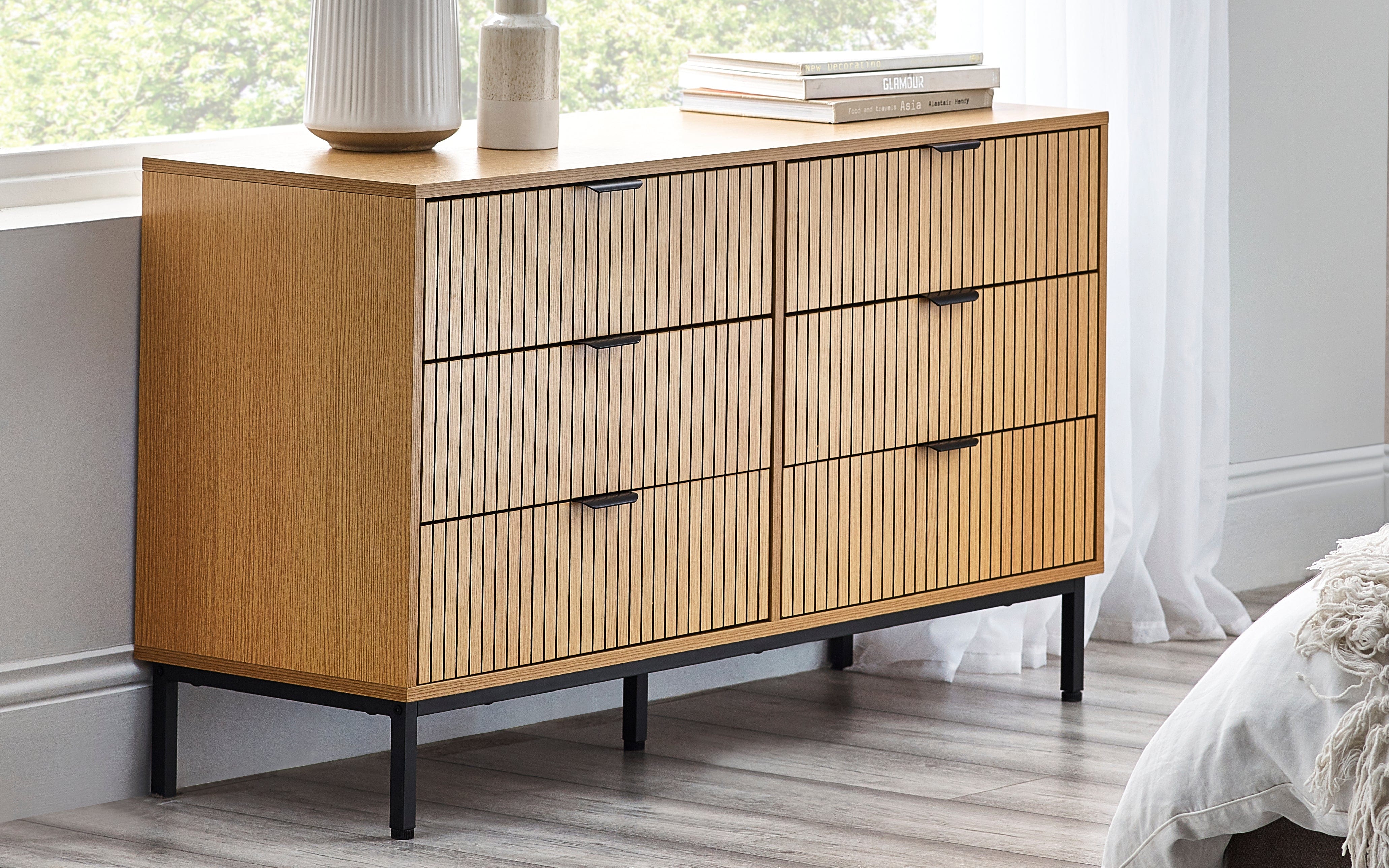 Sia 6 Drawer Chest – Julian Bowen, view 3
