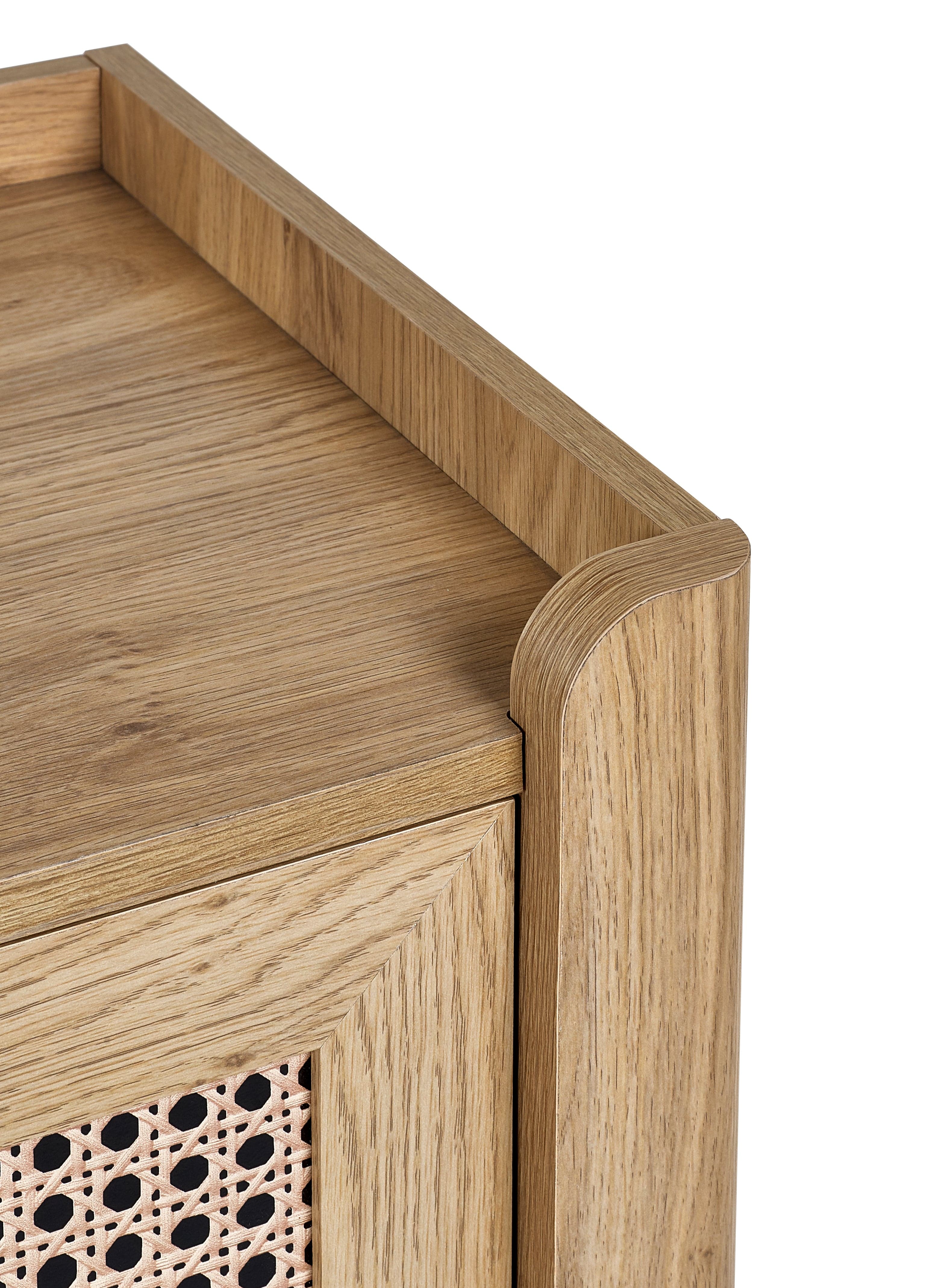 Sydney 3 Drawer Chest - Rattan Effect – Julian Bowen, view 5