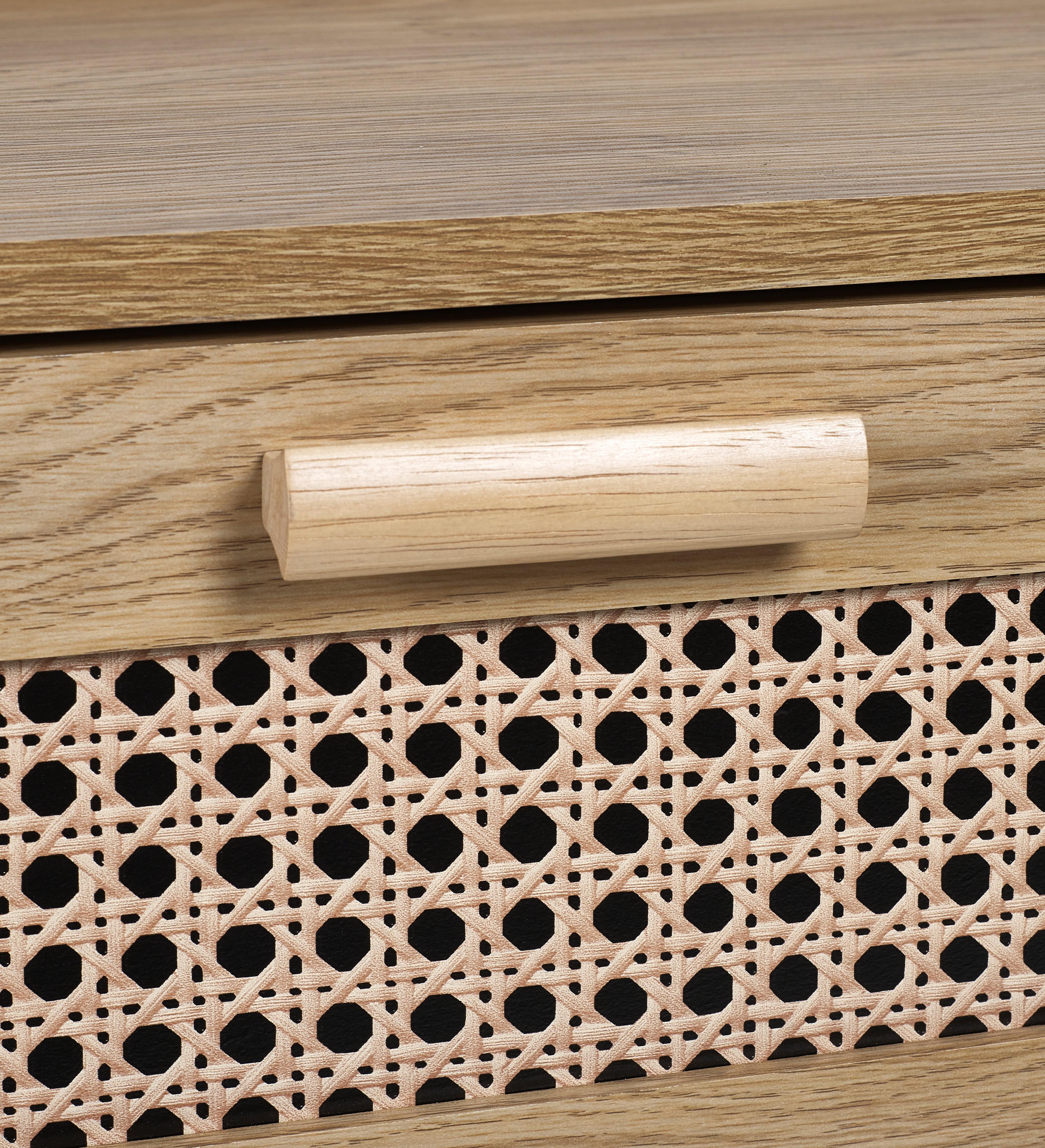 Sydney 6 Drawer Wide Chest - Rattan Effect – Julian Bowen, view 6