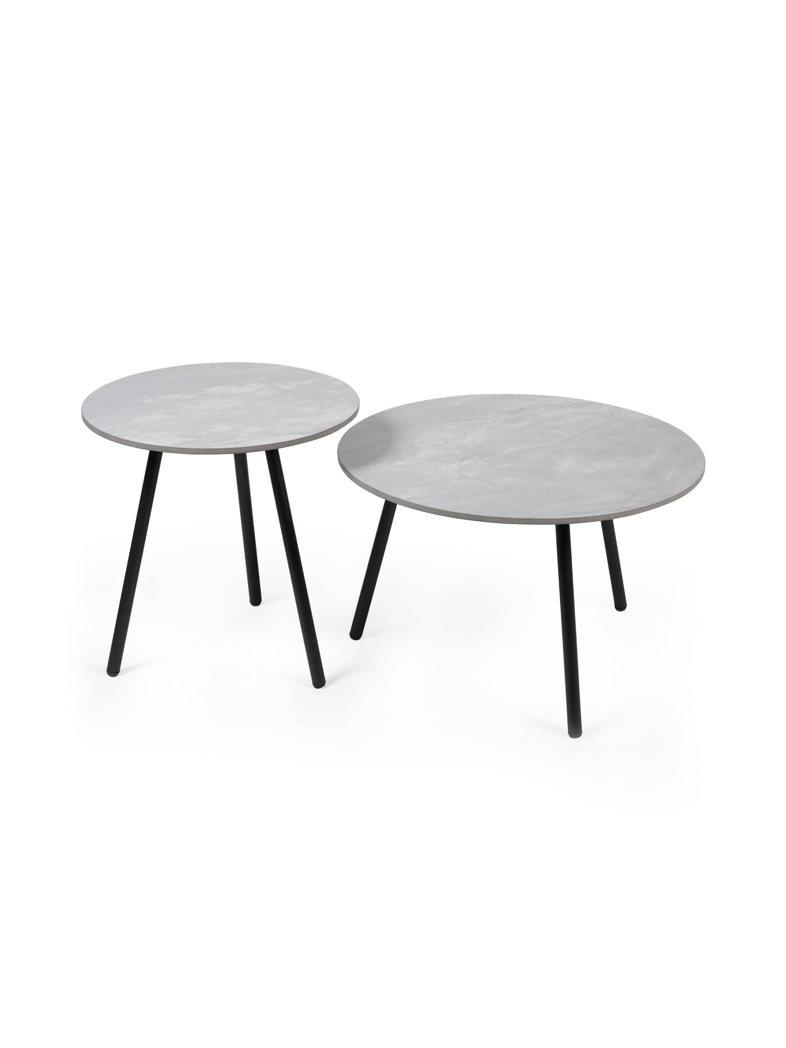 Casper Set of Side Tables Grey – Julian Bowen