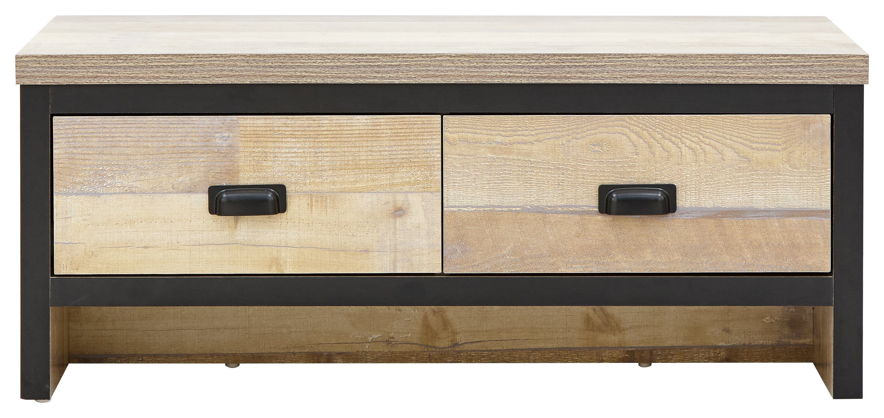 GFW Coffee Table Boston 2 Drawer Coffee Table Oak Bed Kings