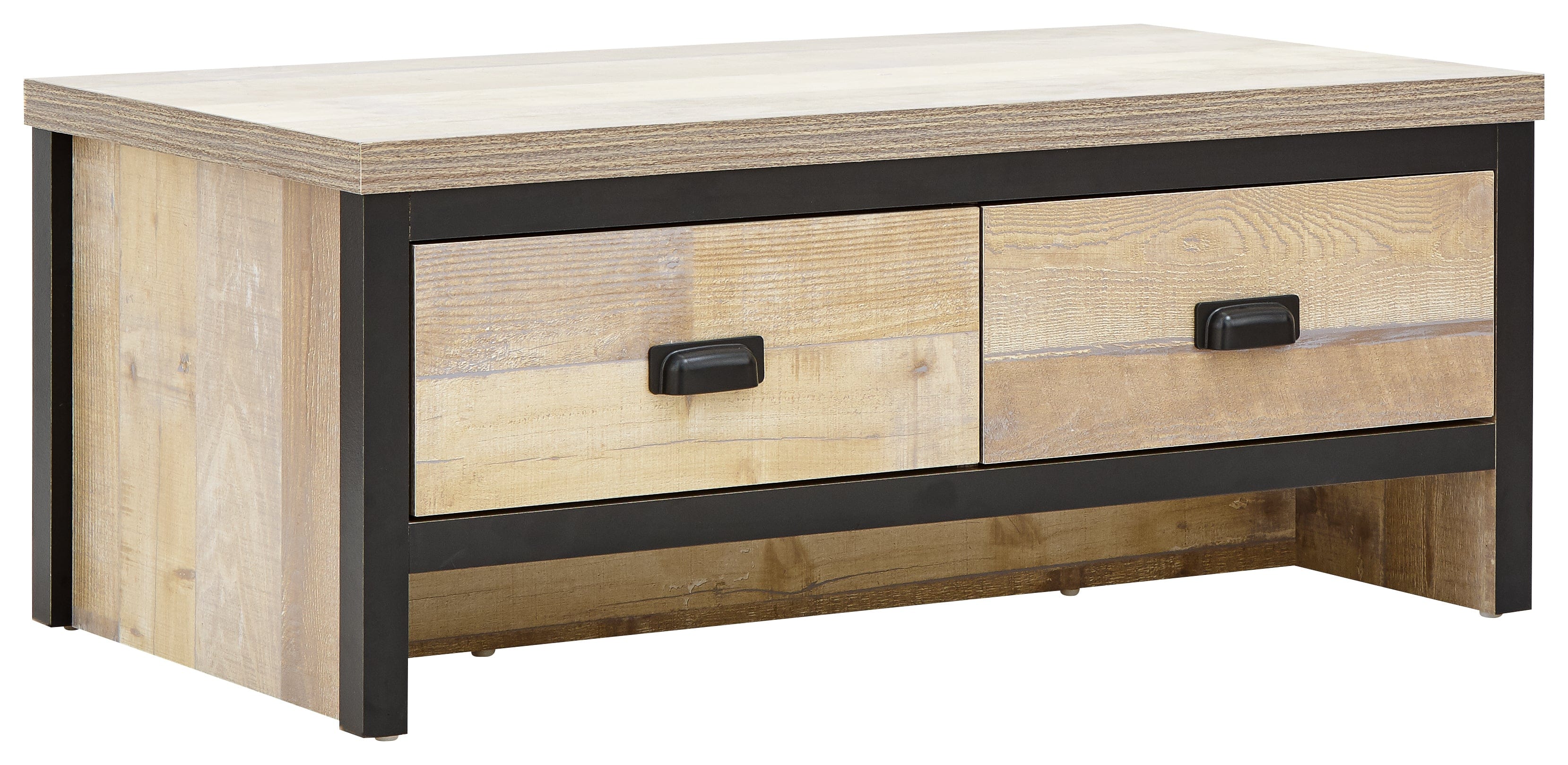 GFW Coffee Table Boston 2 Drawer Coffee Table Oak Bed Kings