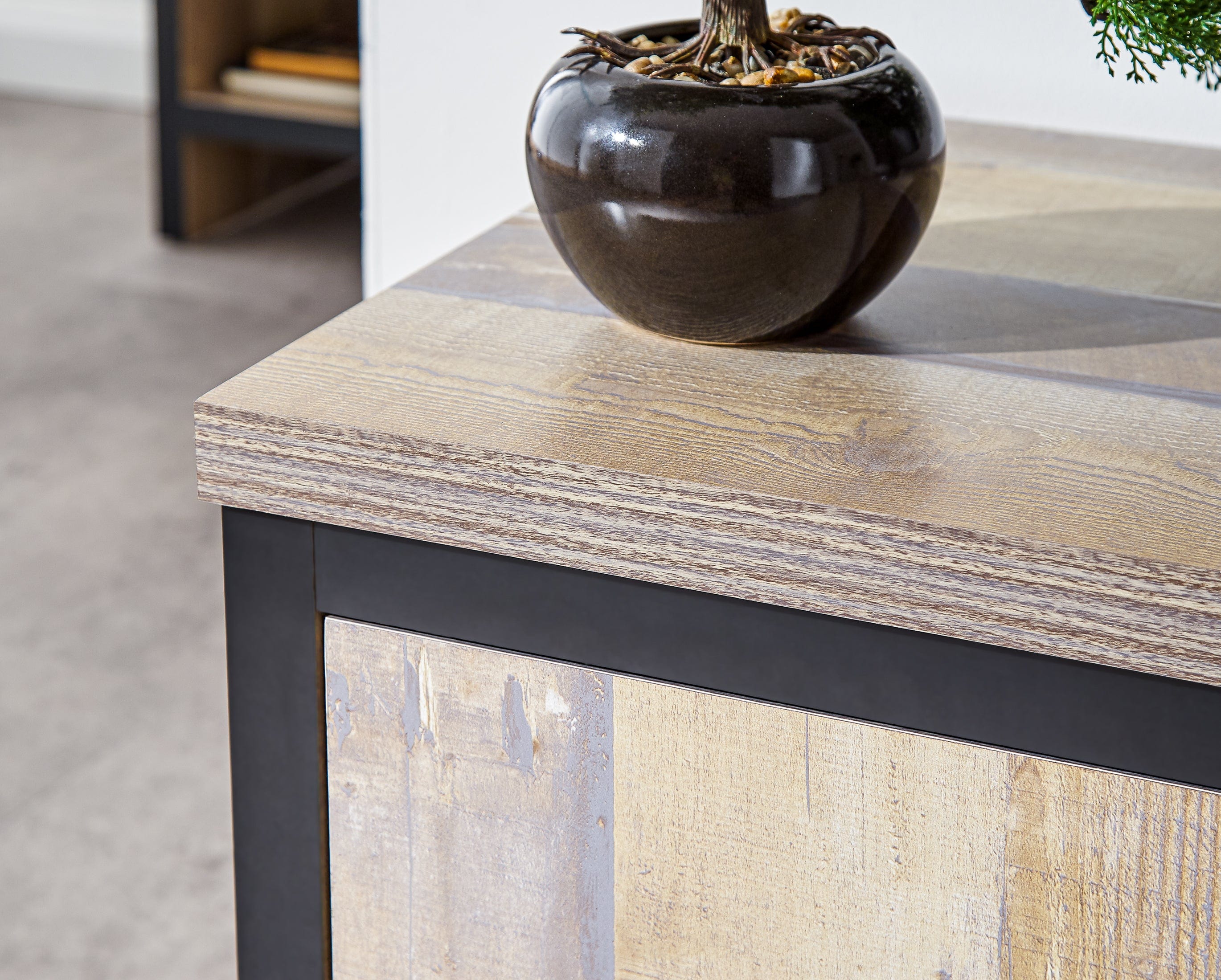 GFW Coffee Table Boston 2 Drawer Coffee Table Oak Bed Kings