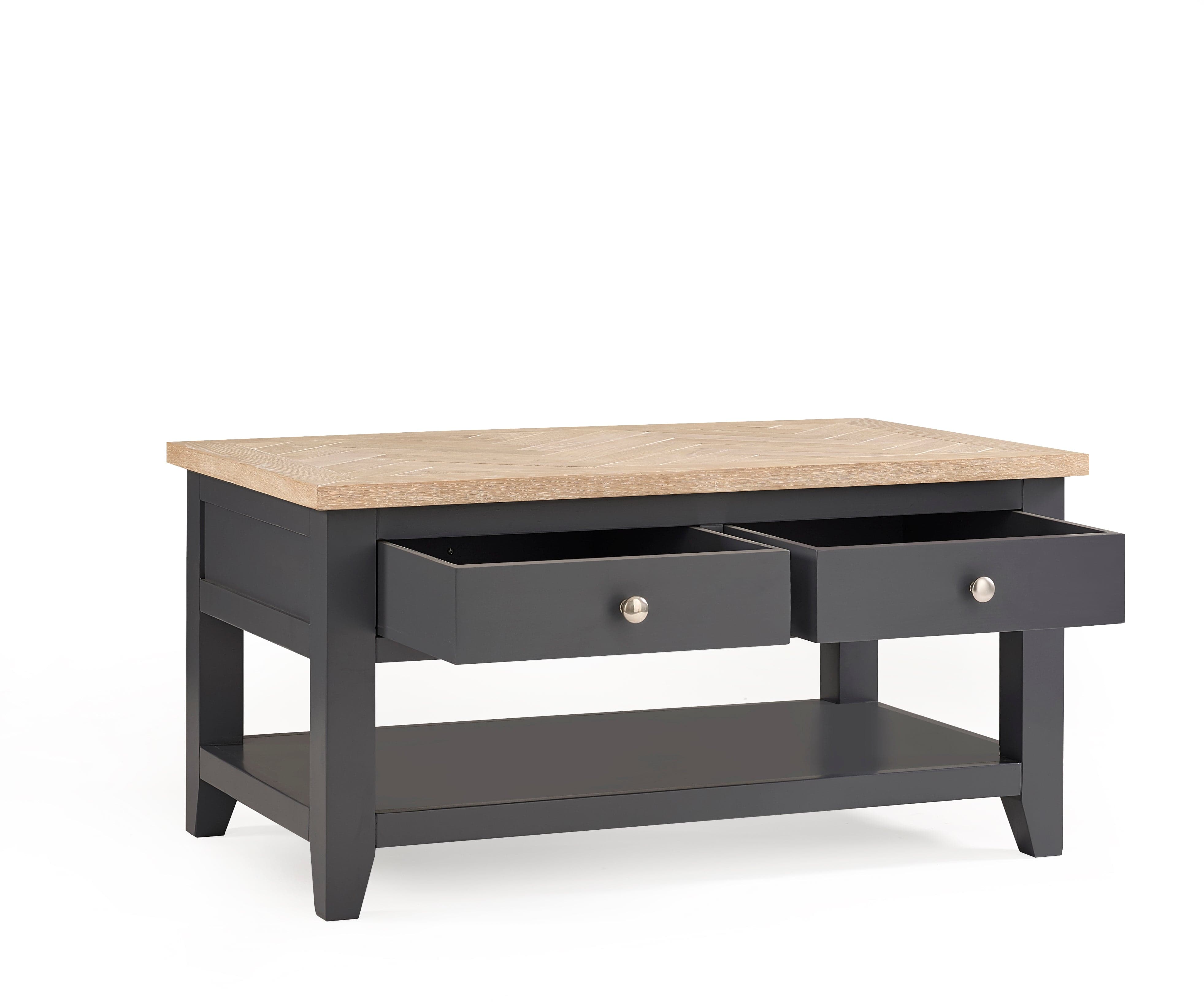 Bordeaux Coffee Table Dark Grey – Julian Bowen, view 2