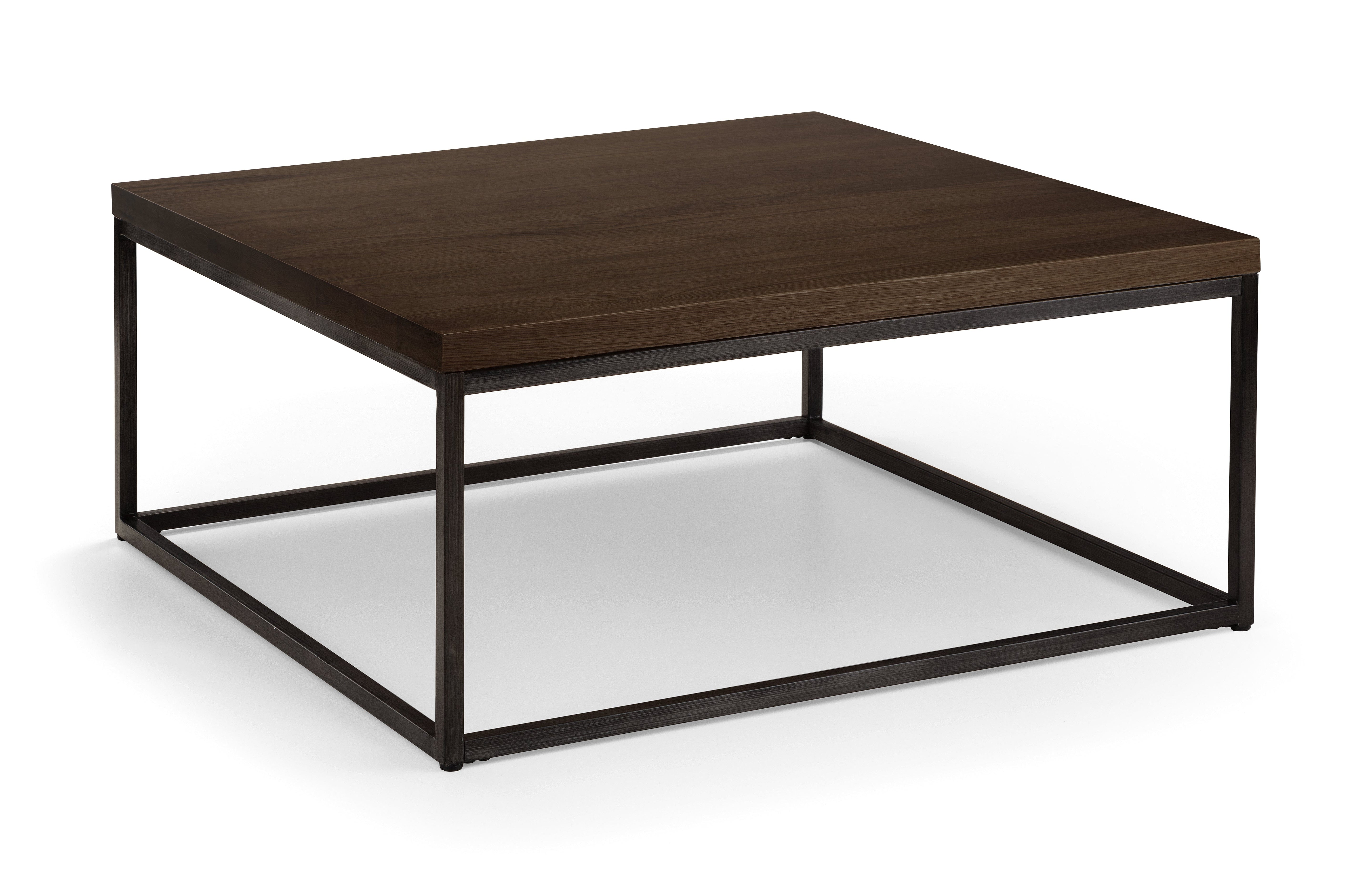 Brooklyn Square Oak Coffee Table Dark Oak – Julian Bowen
