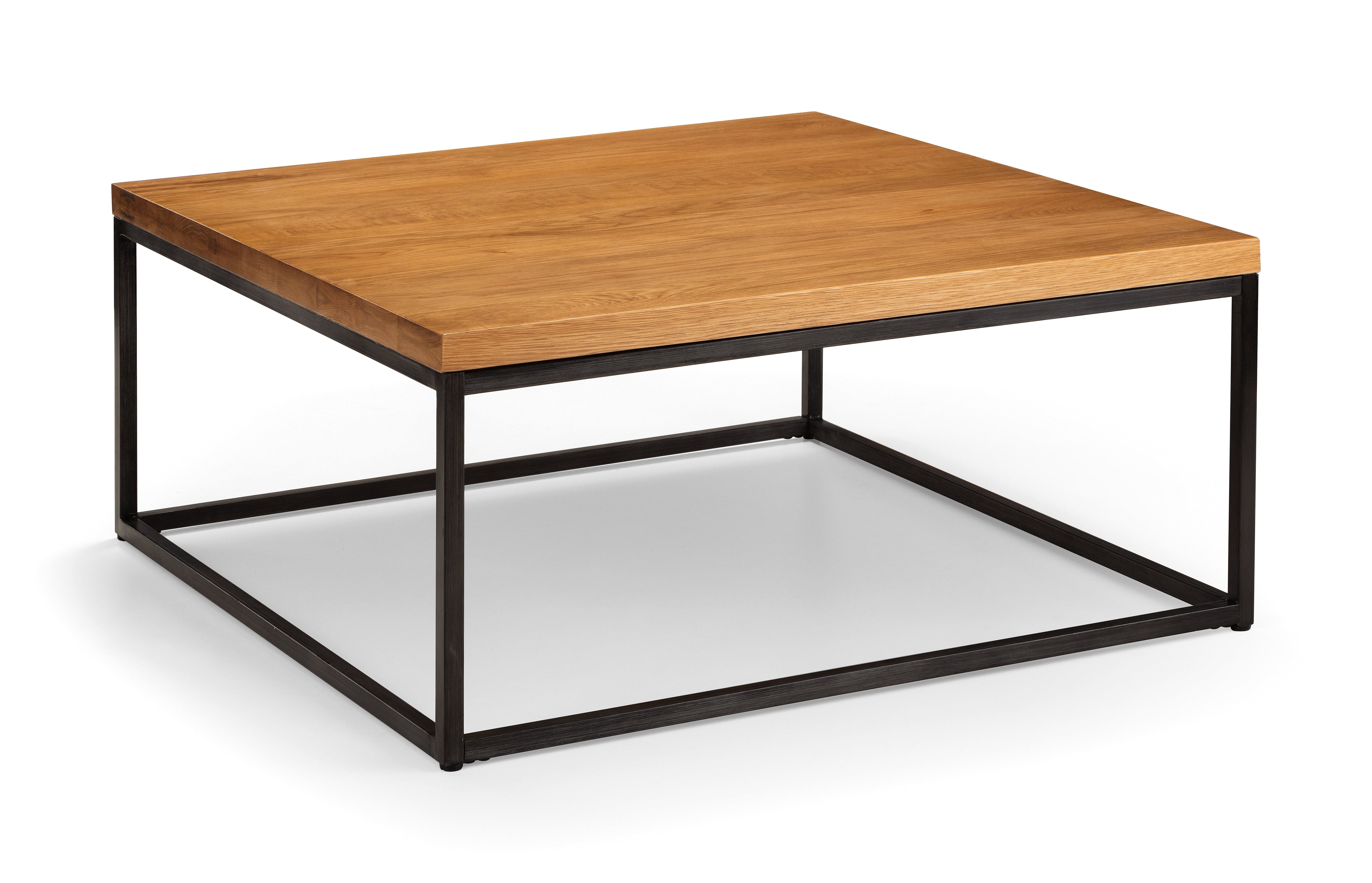 Brooklyn Square Oak Coffee Table Light Oak – Julian Bowen