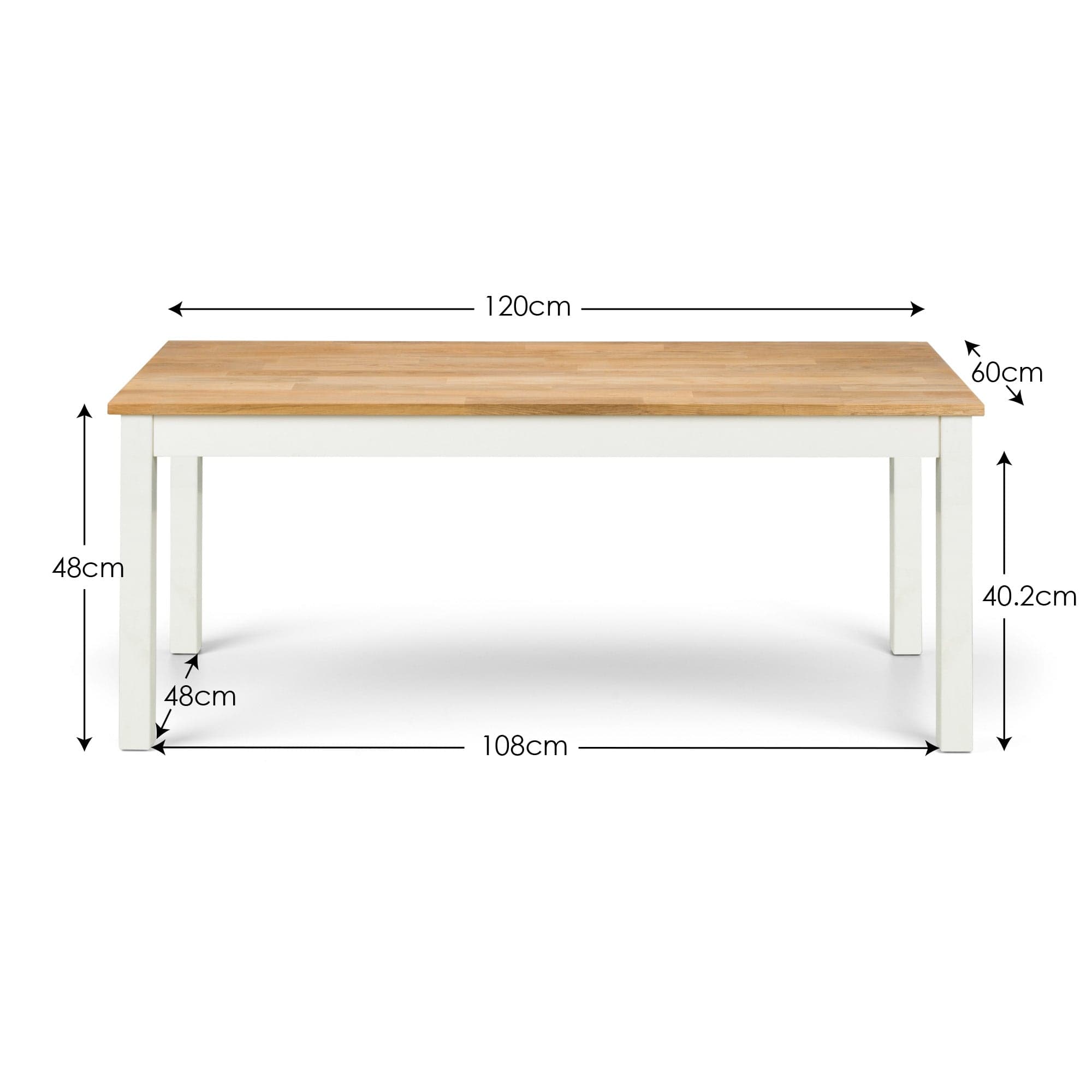 Coxmoor Coffee Table - Ivory & Oak – Julian Bowen, view 2