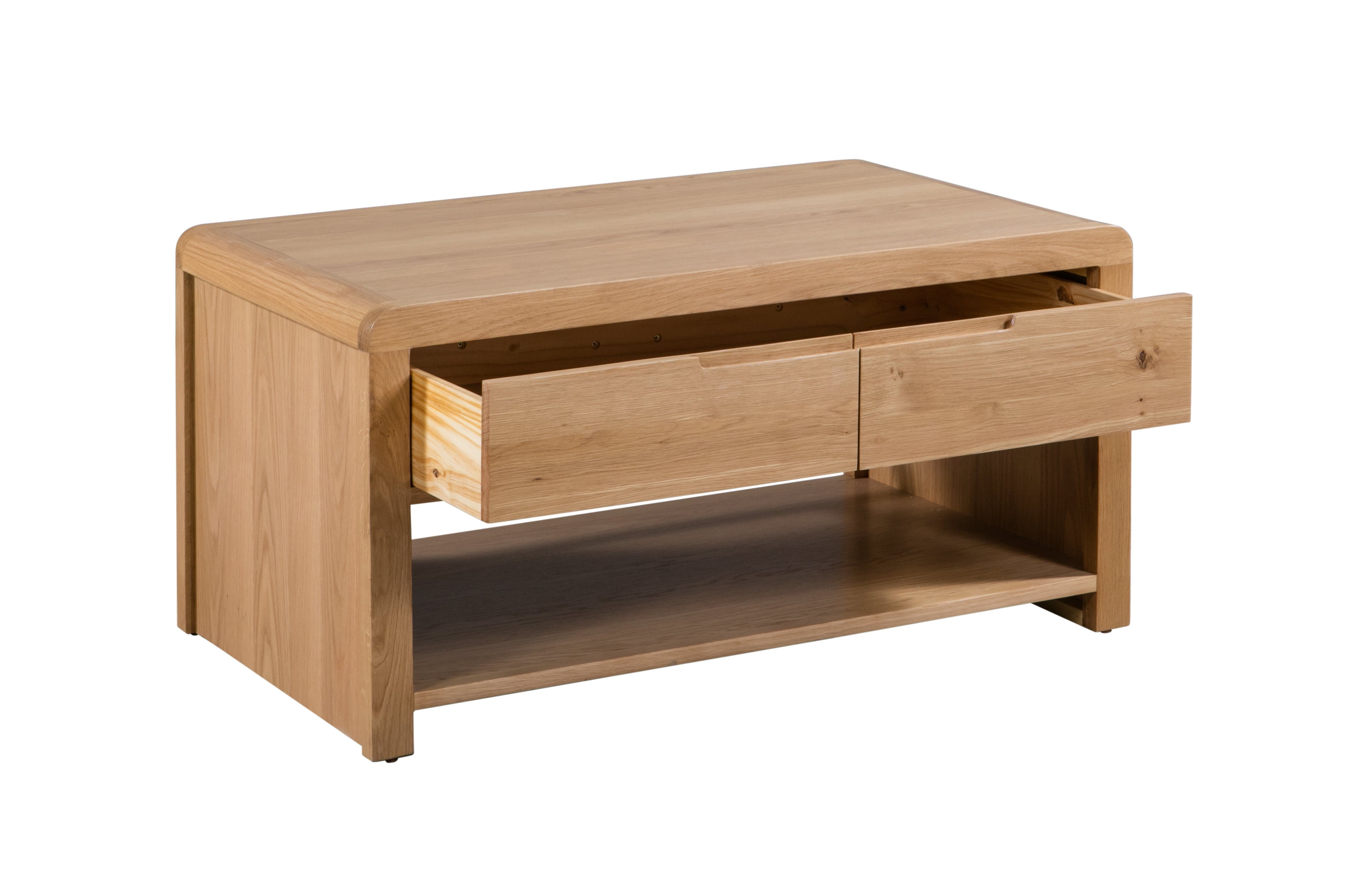 Curve Oak Coffee Table – Julian Bowen, view 2
