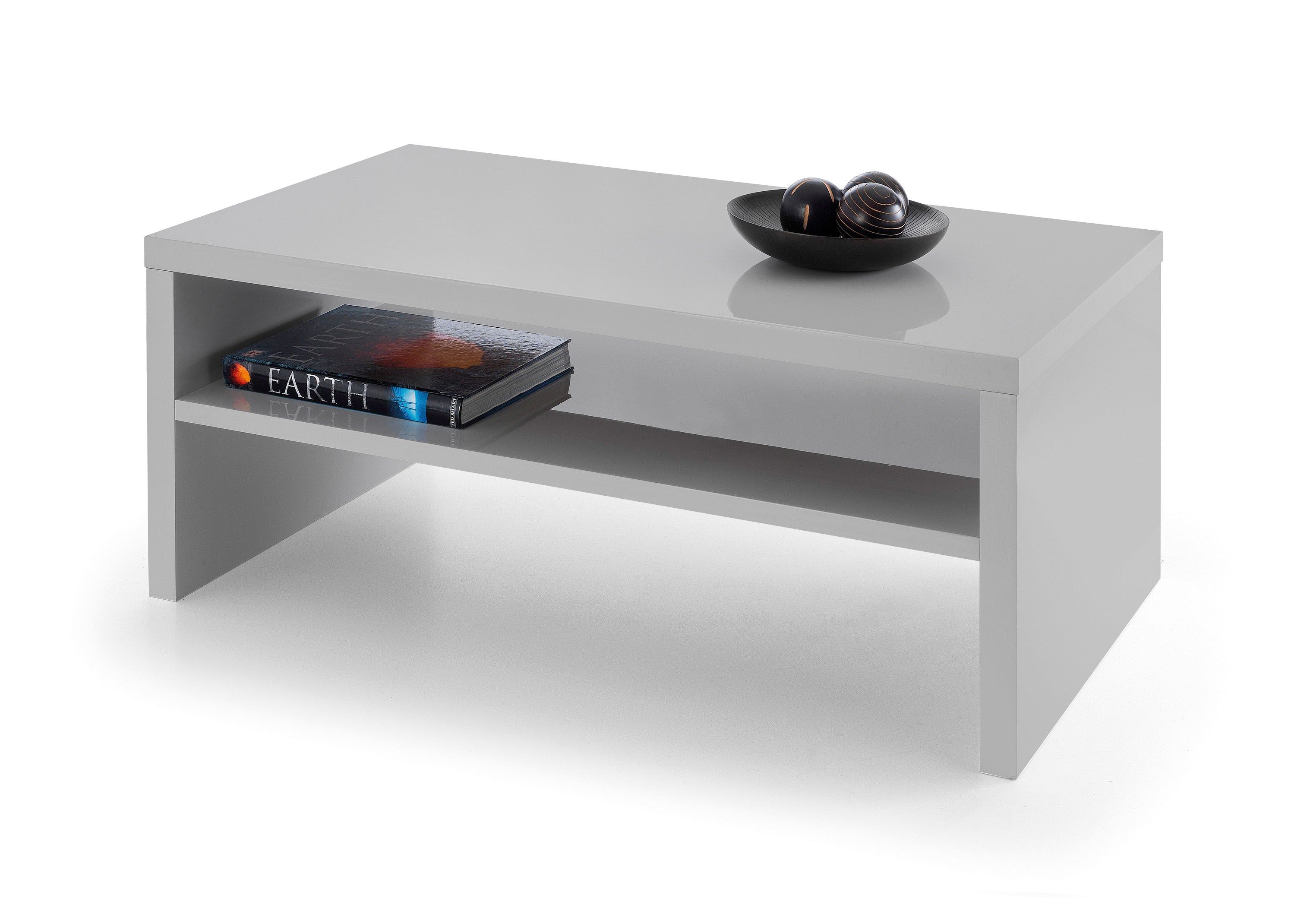 Metro High Gloss Coffee Table Grey – Julian Bowen
