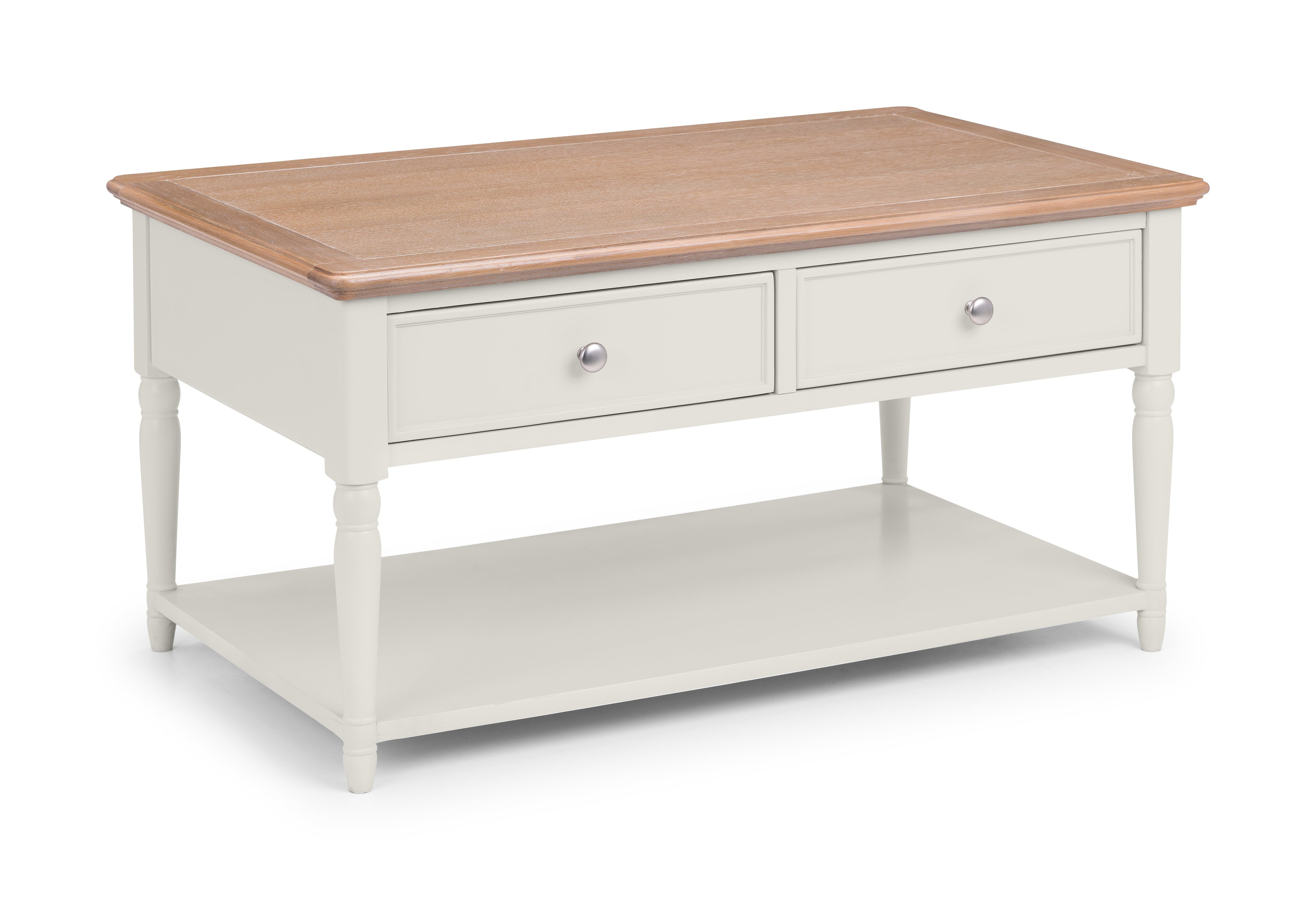 Provence 2 Drawer Coffee Table – Julian Bowen