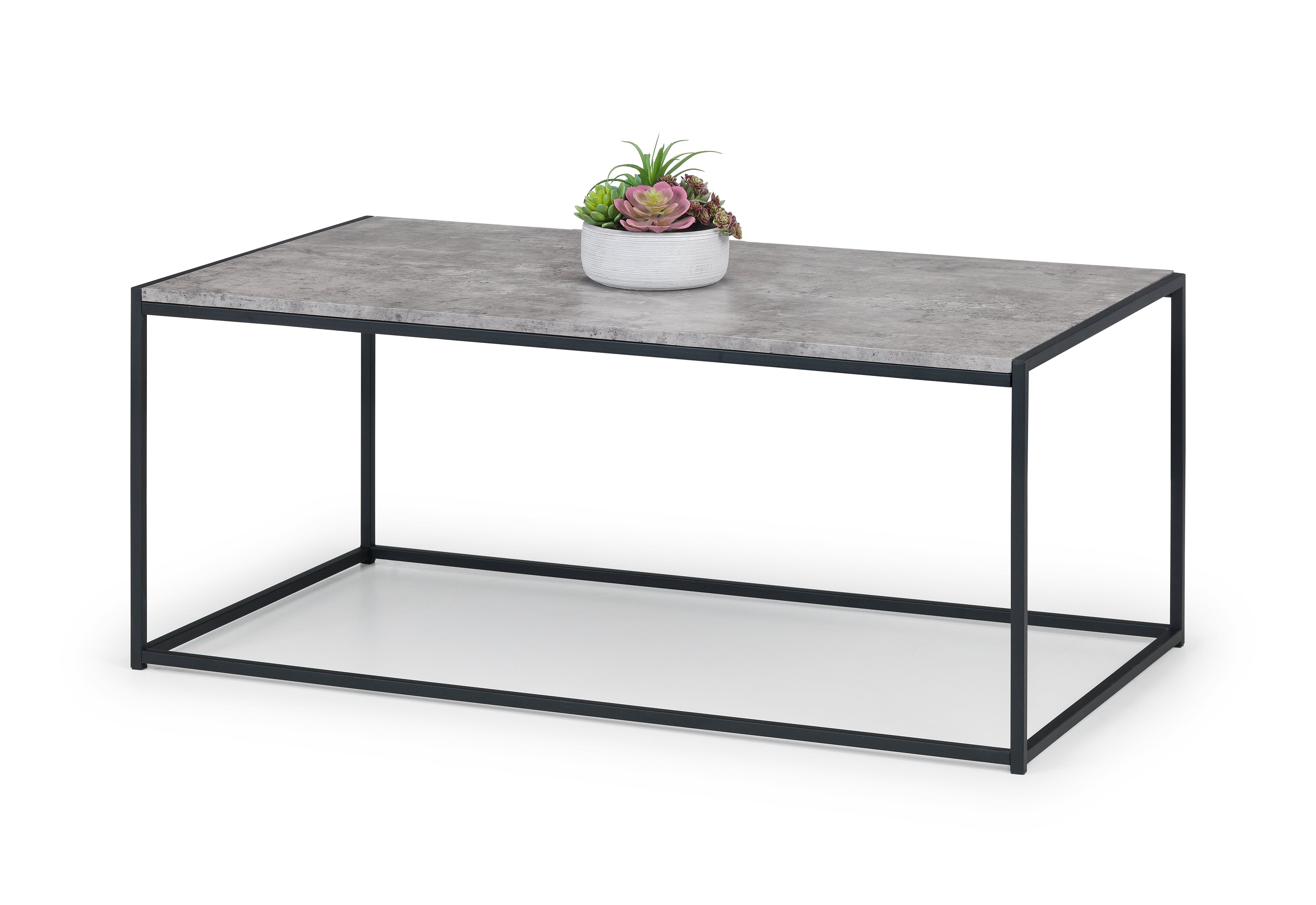 Staten Concrete Coffee Table – Julian Bowen, view 3