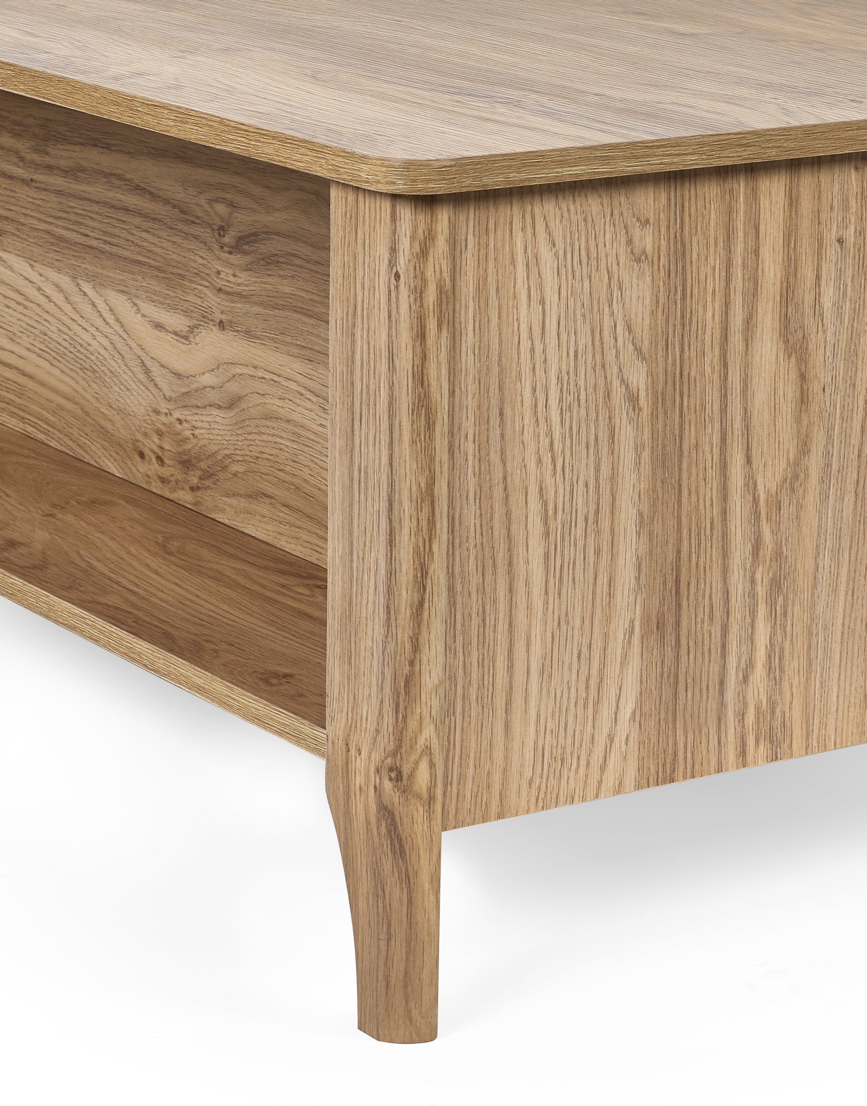 Sydney 2 Drawer Coffee Table - Rattan Effect – Julian Bowen, view 5