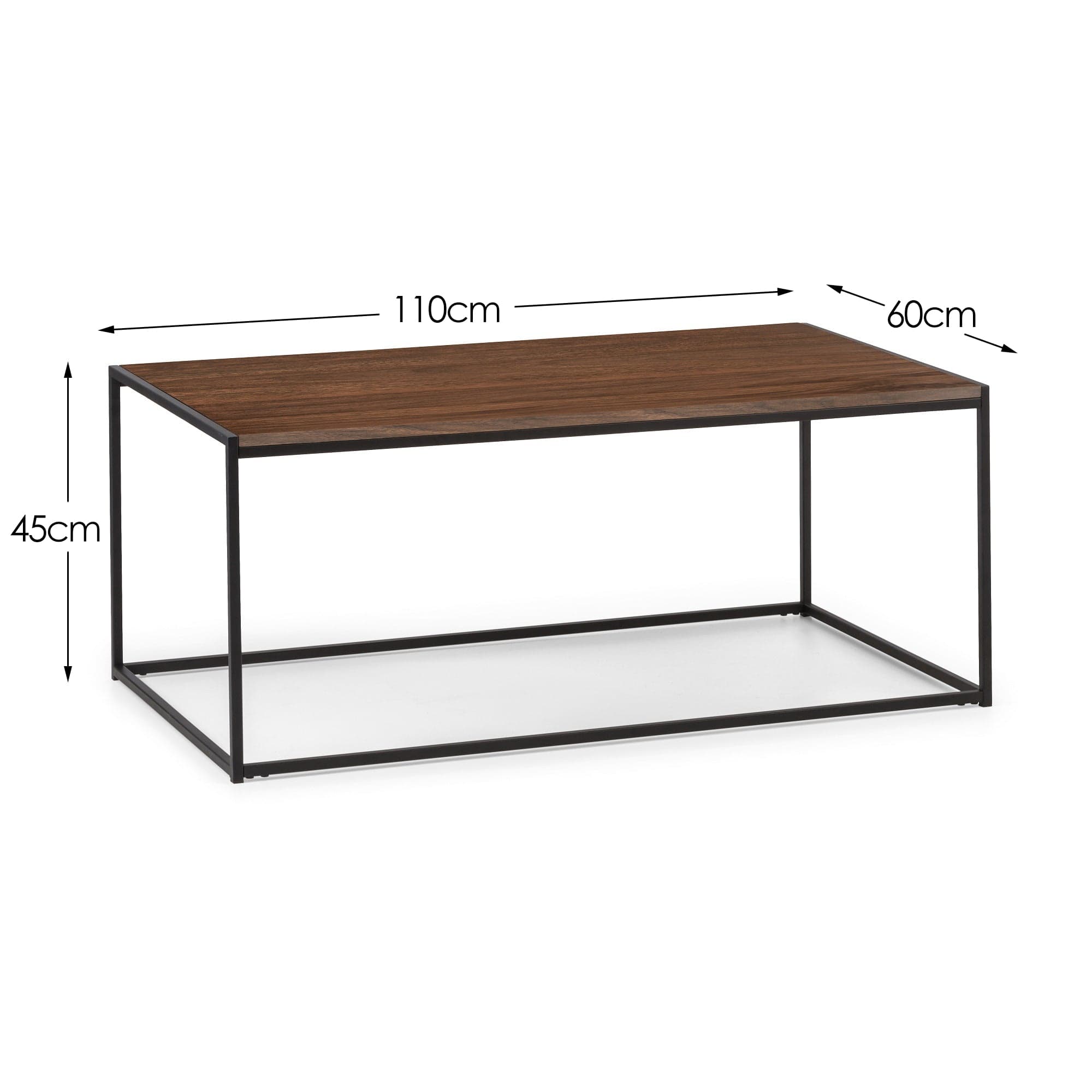 Tribeca Coffee Table - Walnut – Julian Bowen, view 3