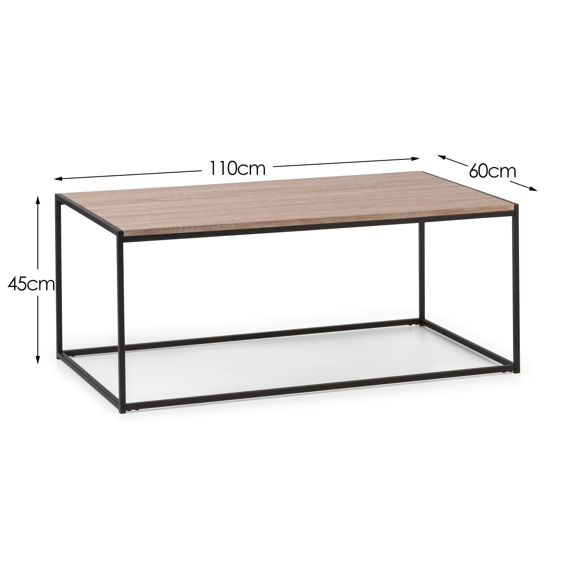 Tribecca Coffee Table - Sonoma Oak – Julian Bowen, view 3