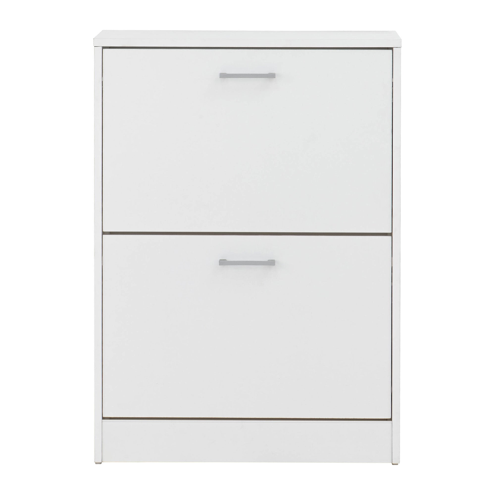 Stirling Two Tier Shoe Cabinet – White
