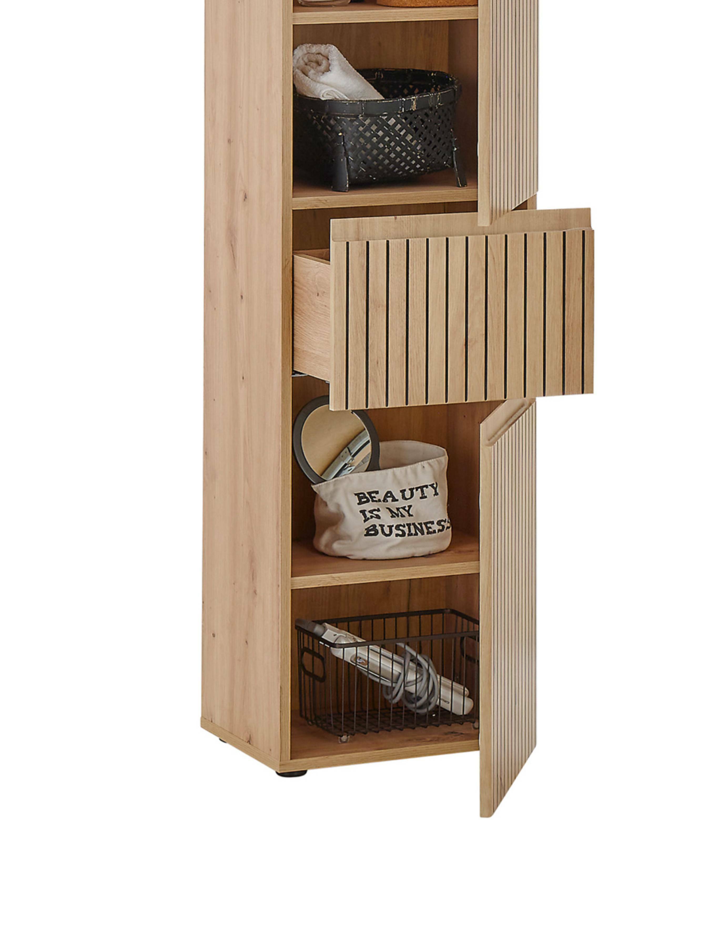 Austin 2 Door & 1 Drawer Narrow Cabinet – Julian Bowen, view 10