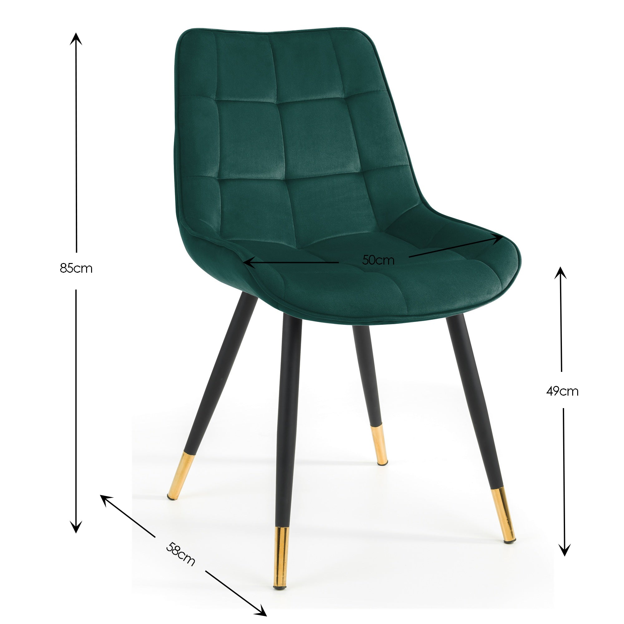 Findlay Rectangular Table and 4 Green Hadid Chairs