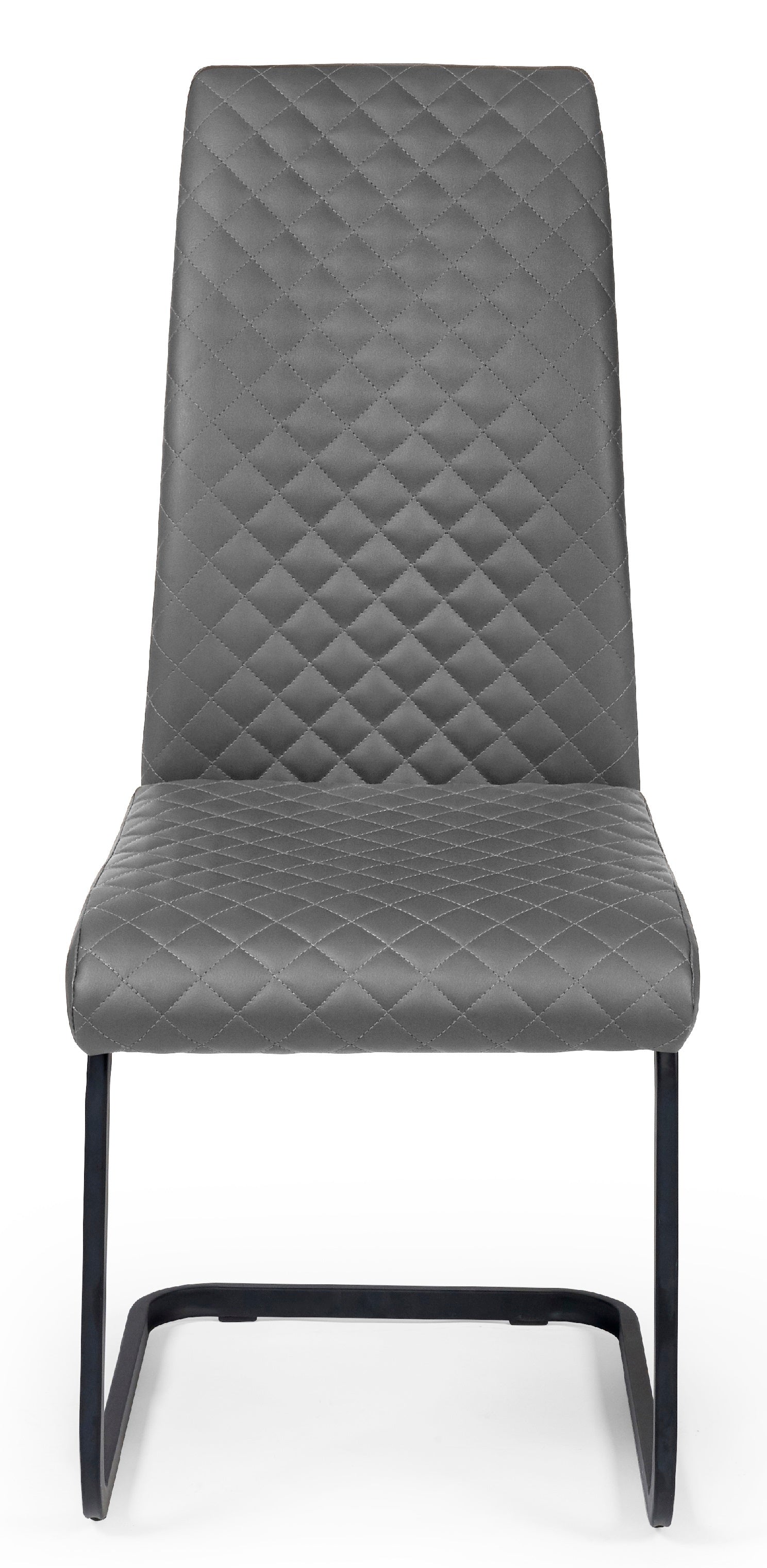 Xavier Grey Upholstered Cantilever Dining Chairs (Set of 4) – Julian Bowen, view 4