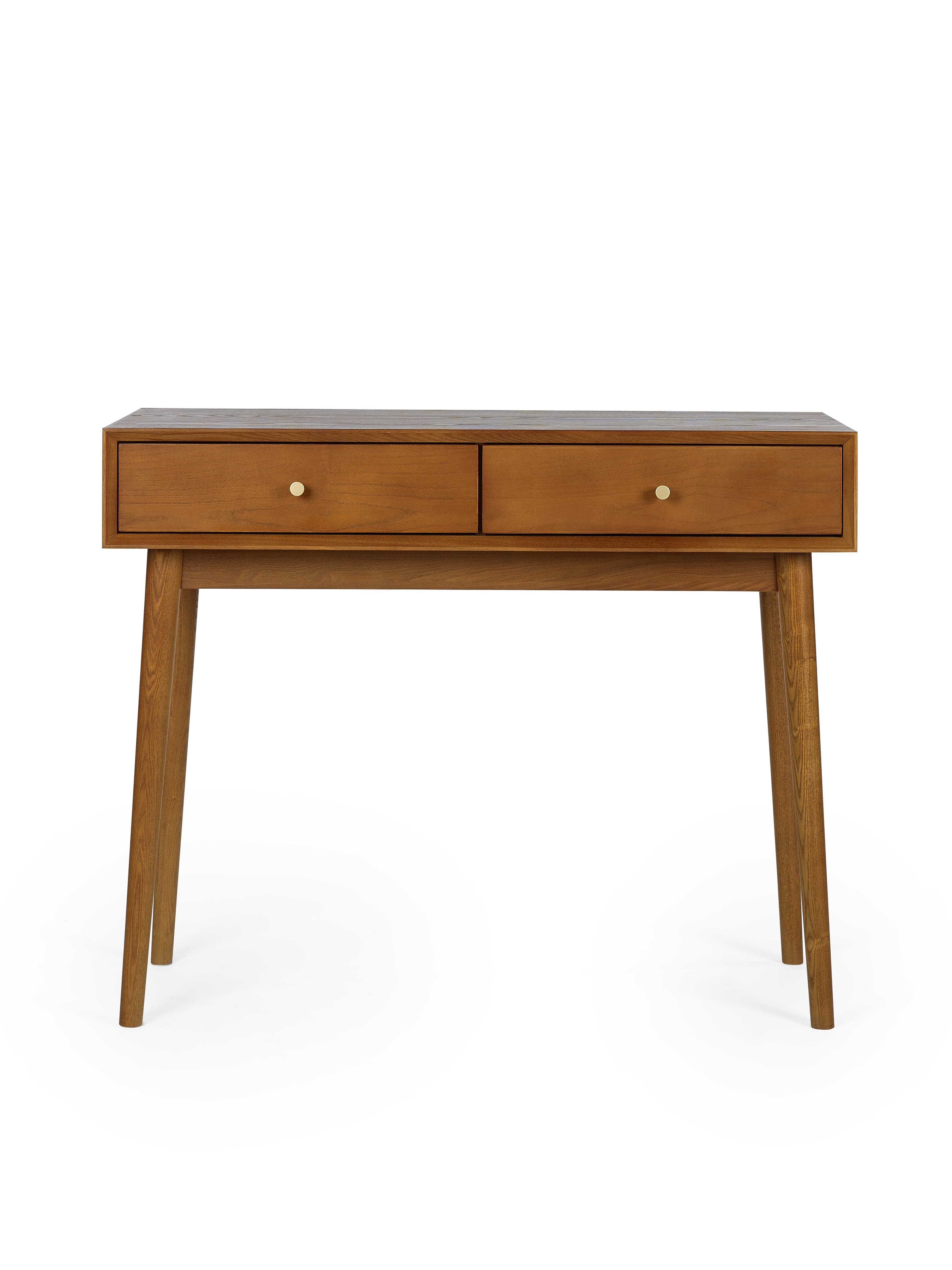 Lowry Writing Desk With 2 Drawers – Julian Bowen, view 3
