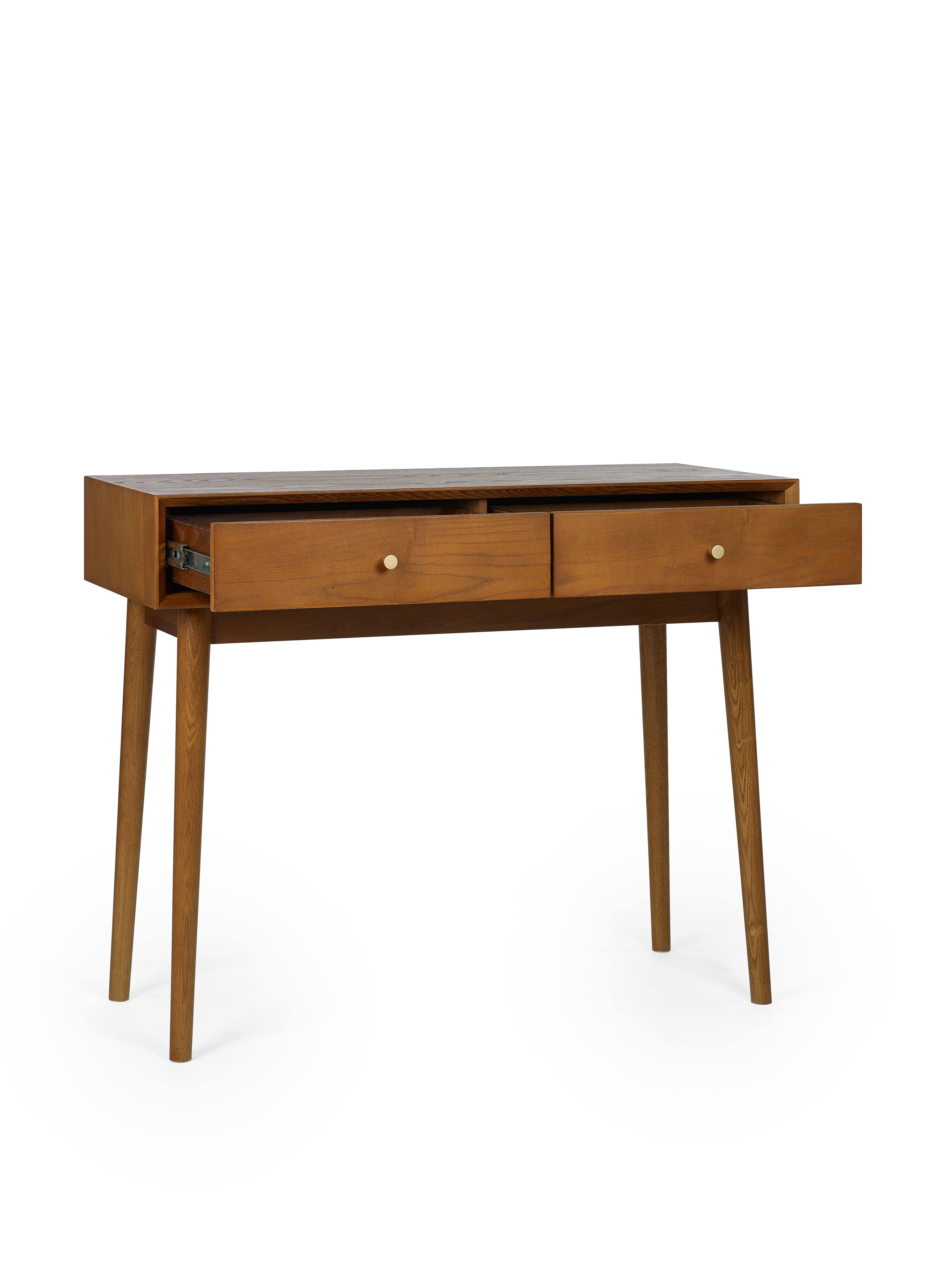 Lowry Writing Desk With 2 Drawers – Julian Bowen, view 2