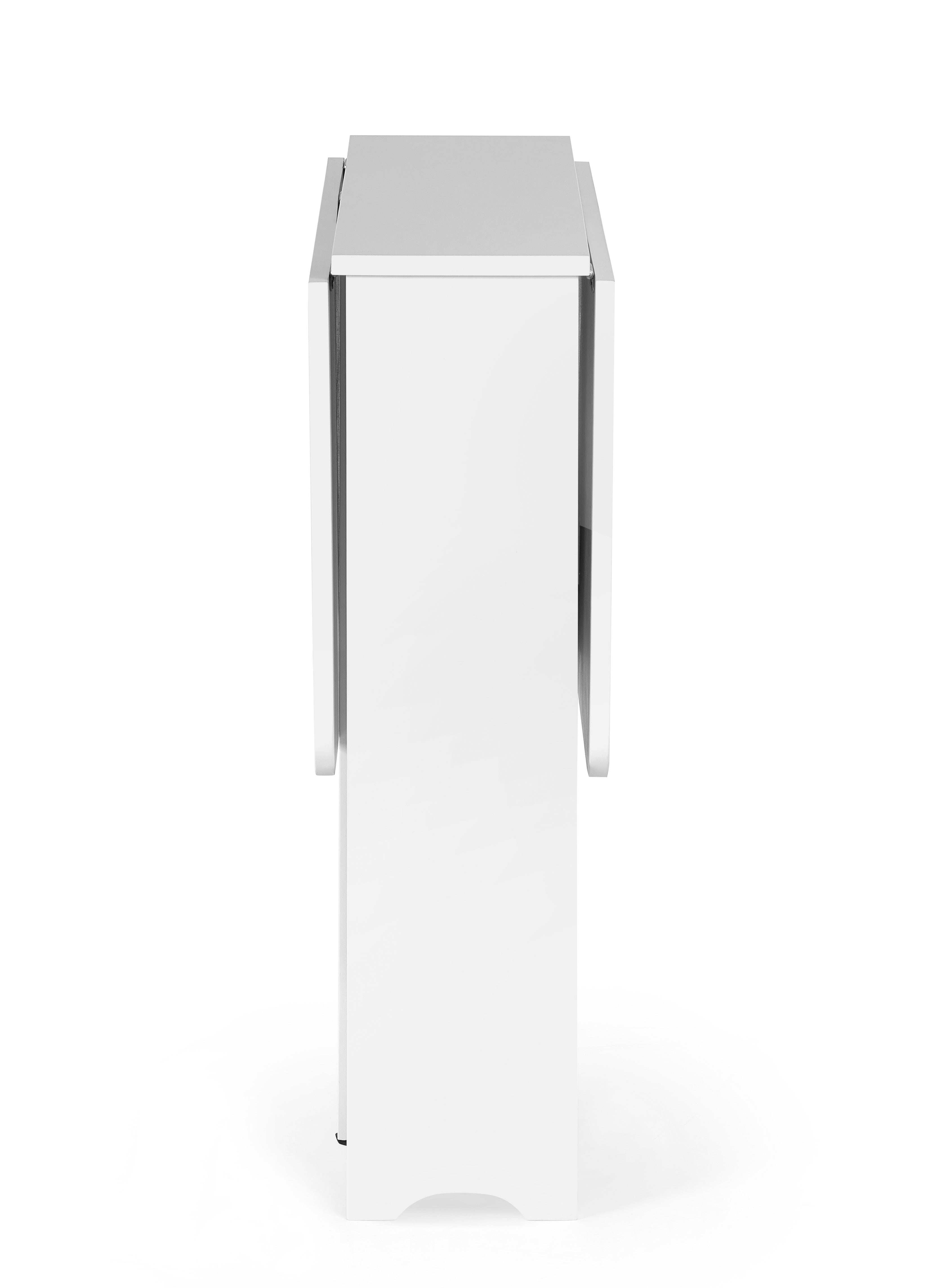 Gatan Small Gateleg Table With 2 Chairs - White – Julian Bowen, view 5