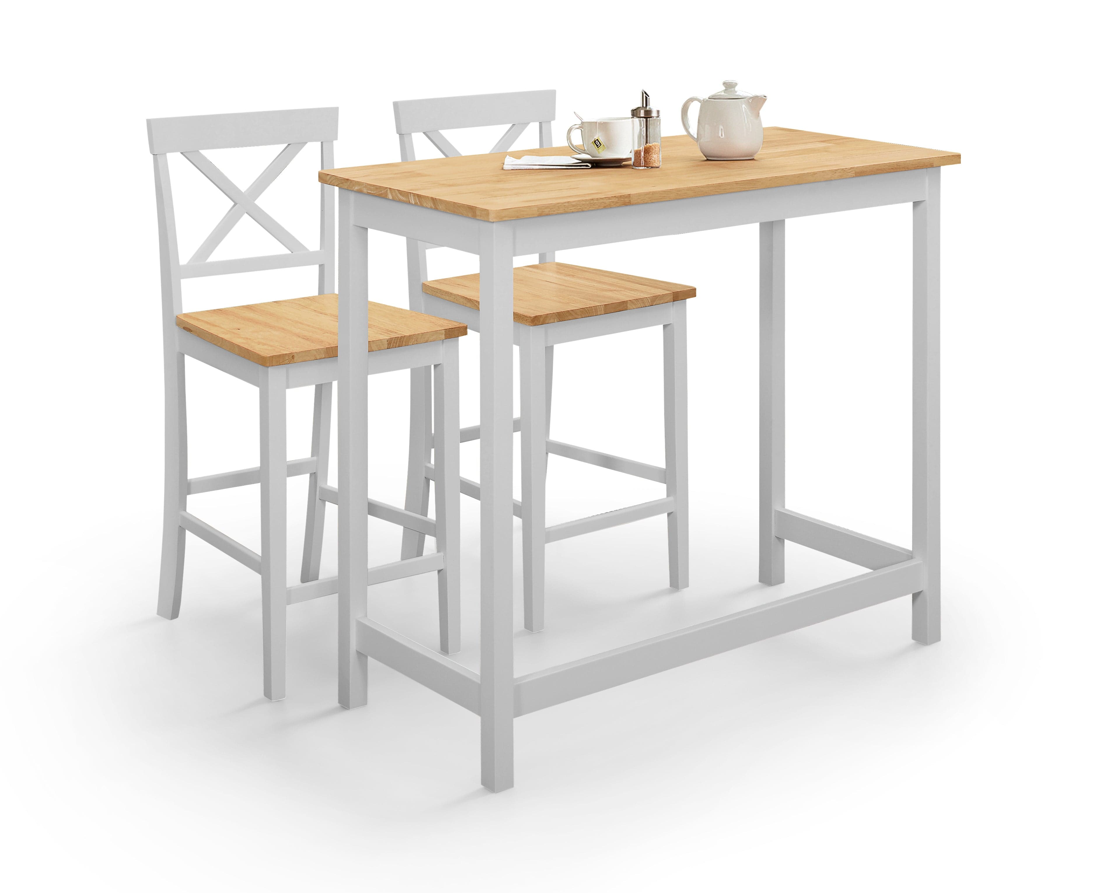 Marlow Bar Set - Elephant Grey & Oak – Julian Bowen