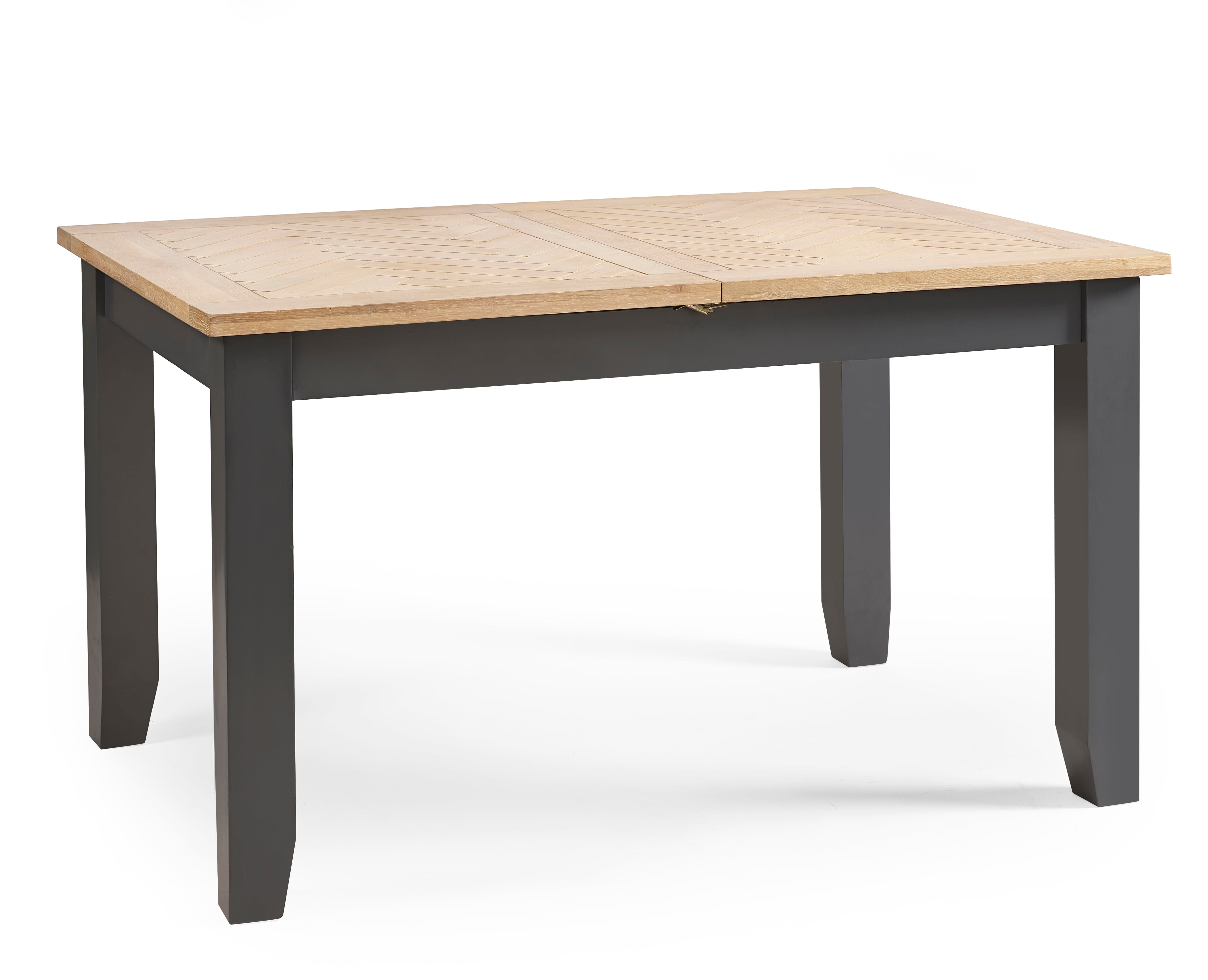 Bordeaux Extending Dining Table Dark Grey – Julian Bowen