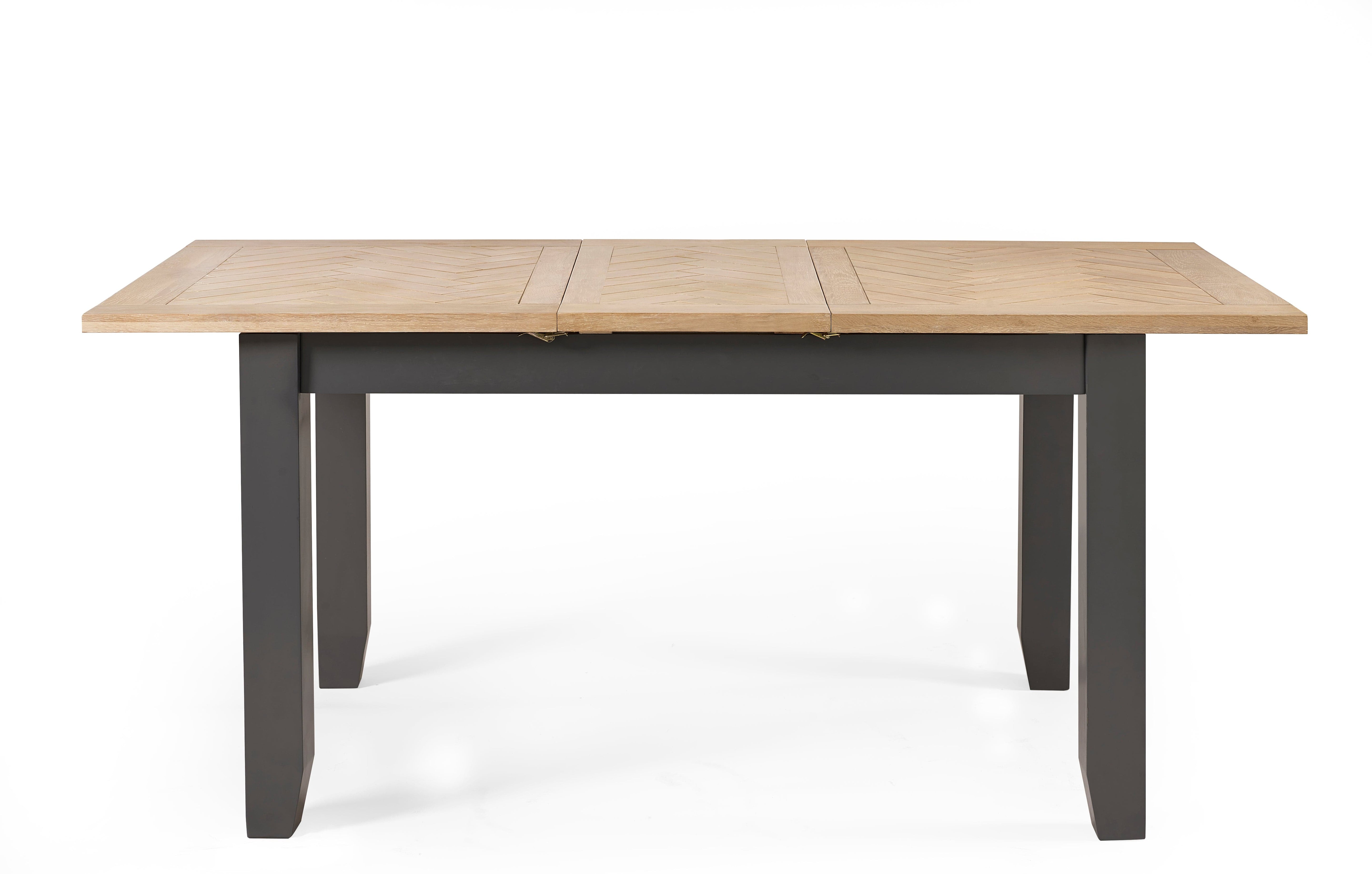 Bordeaux Extending Dining Table Dark Grey – Julian Bowen, view 4