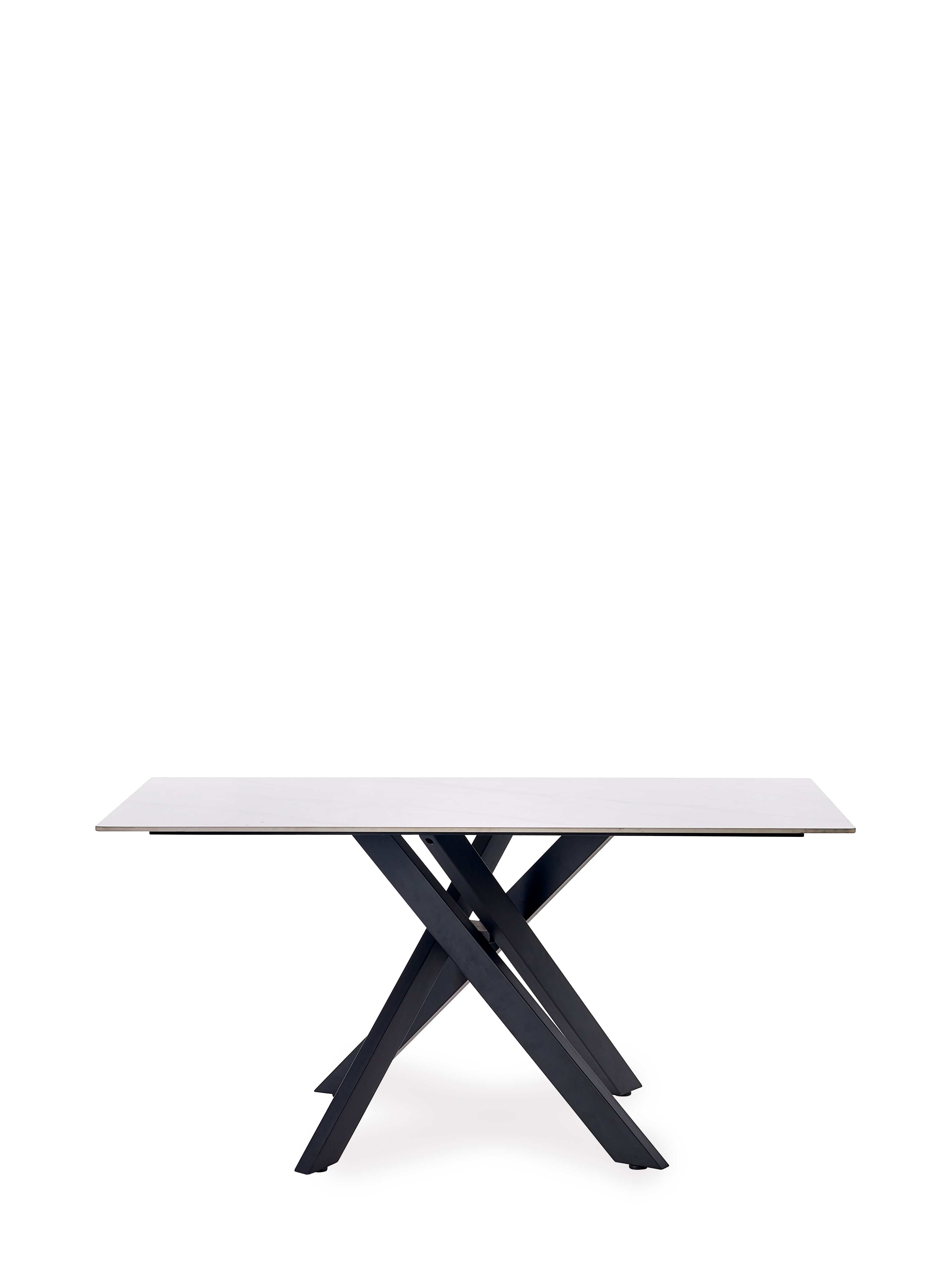 Bradley White Marble Dining Table – Julian Bowen, view 2