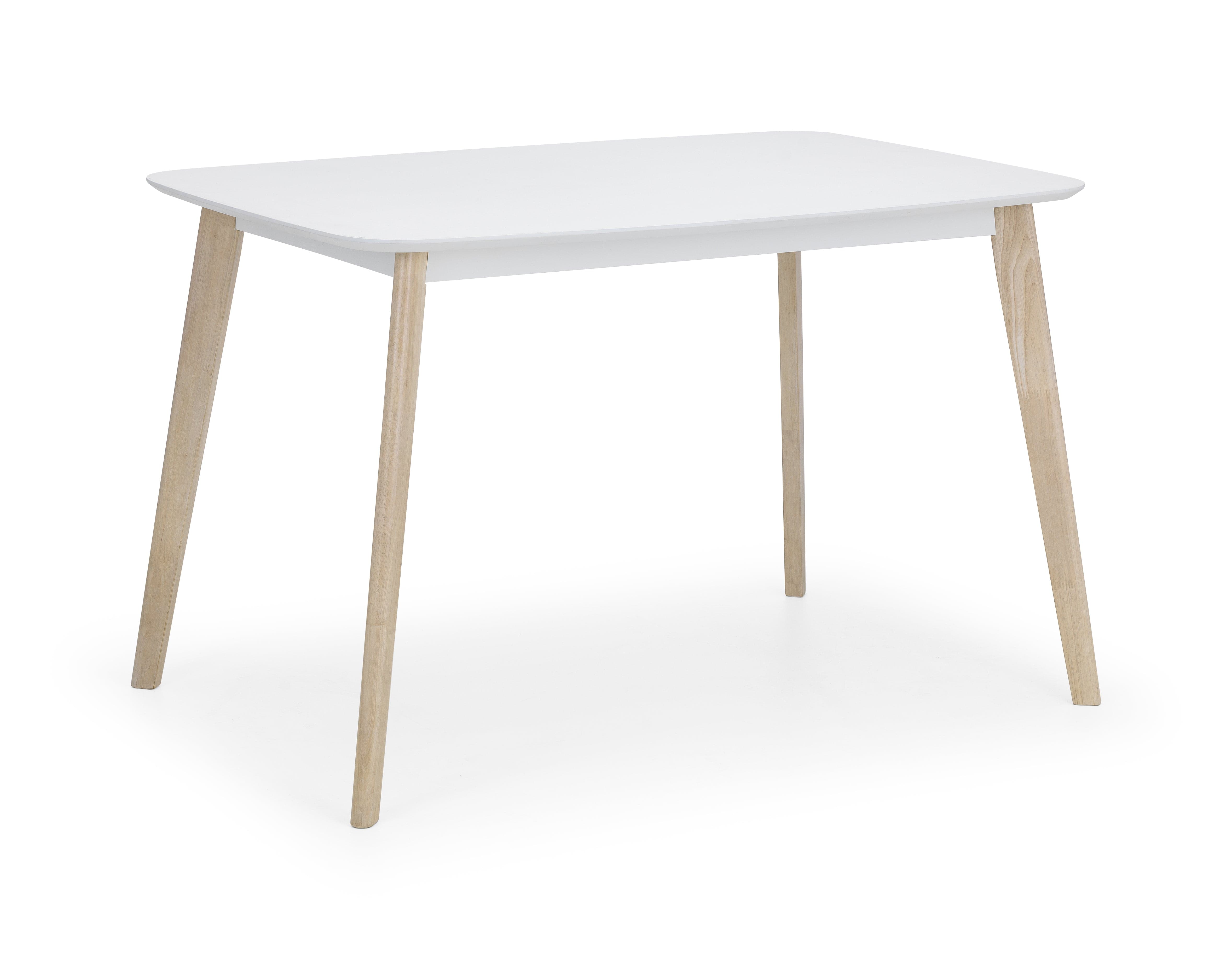 Casa Rectangular Dining Table White/Oak – Julian Bowen