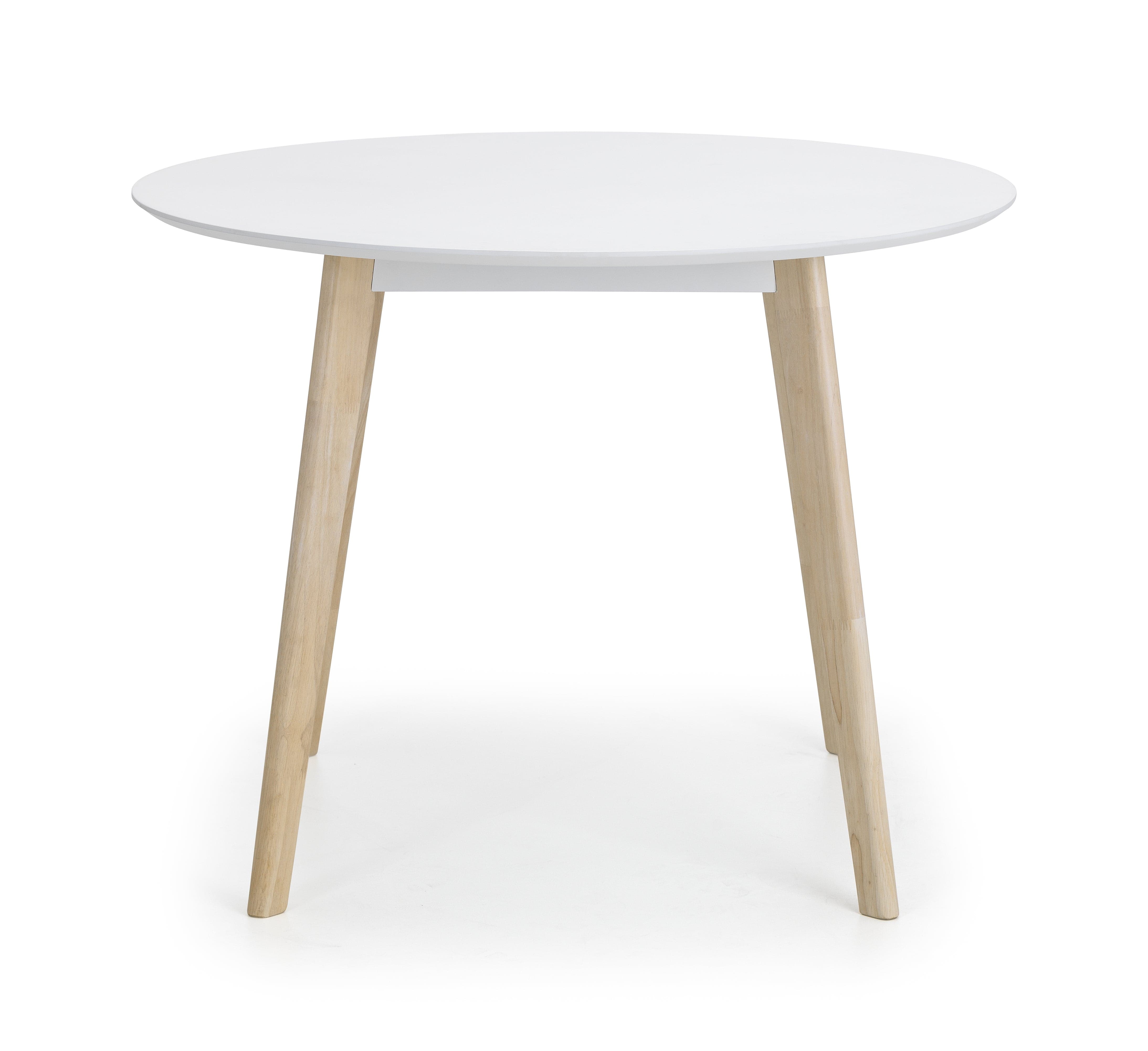 Casa Round Dining Table White/Oak – Julian Bowen, view 2