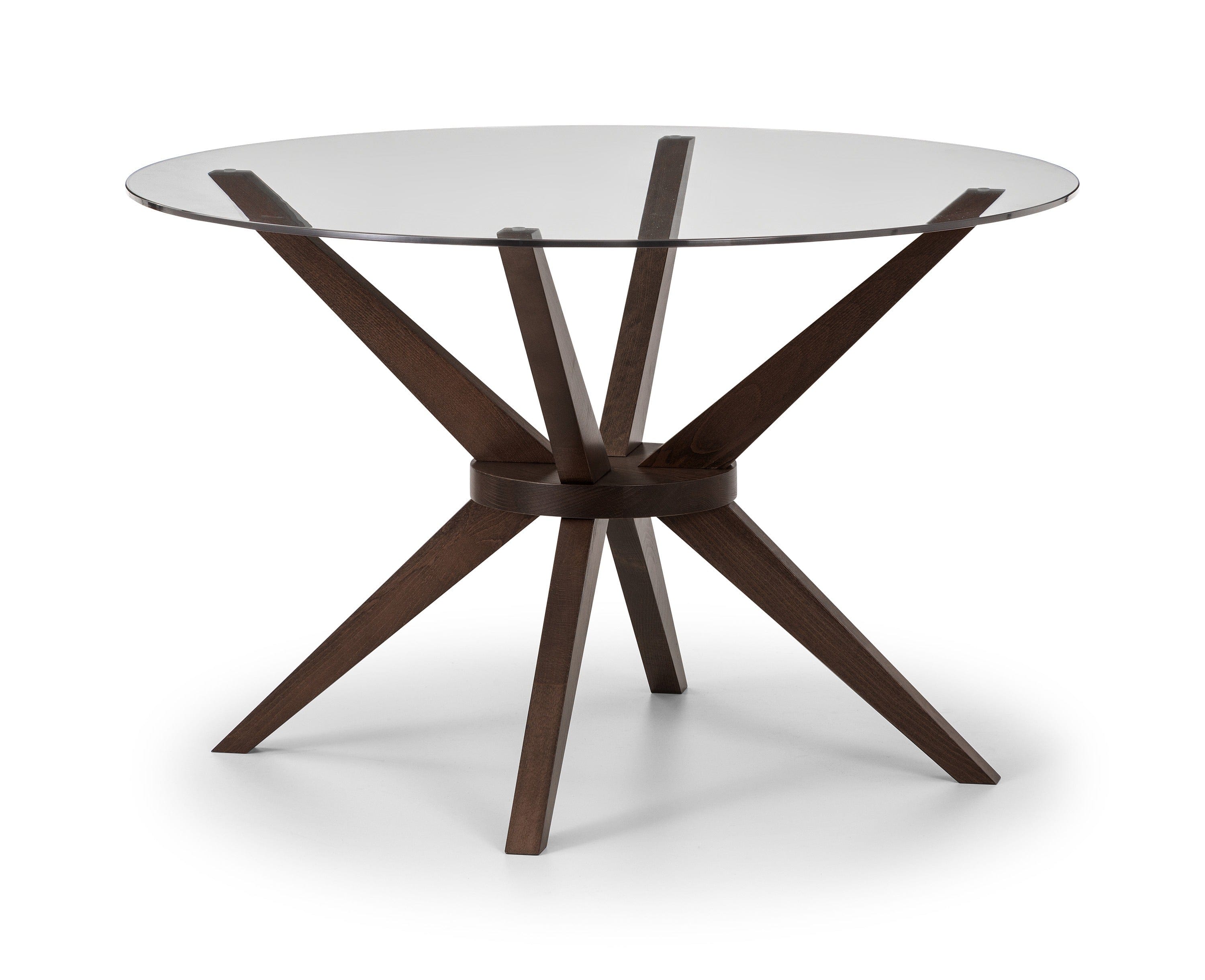 Chelsea 120cm Round Glass Table – Julian Bowen
