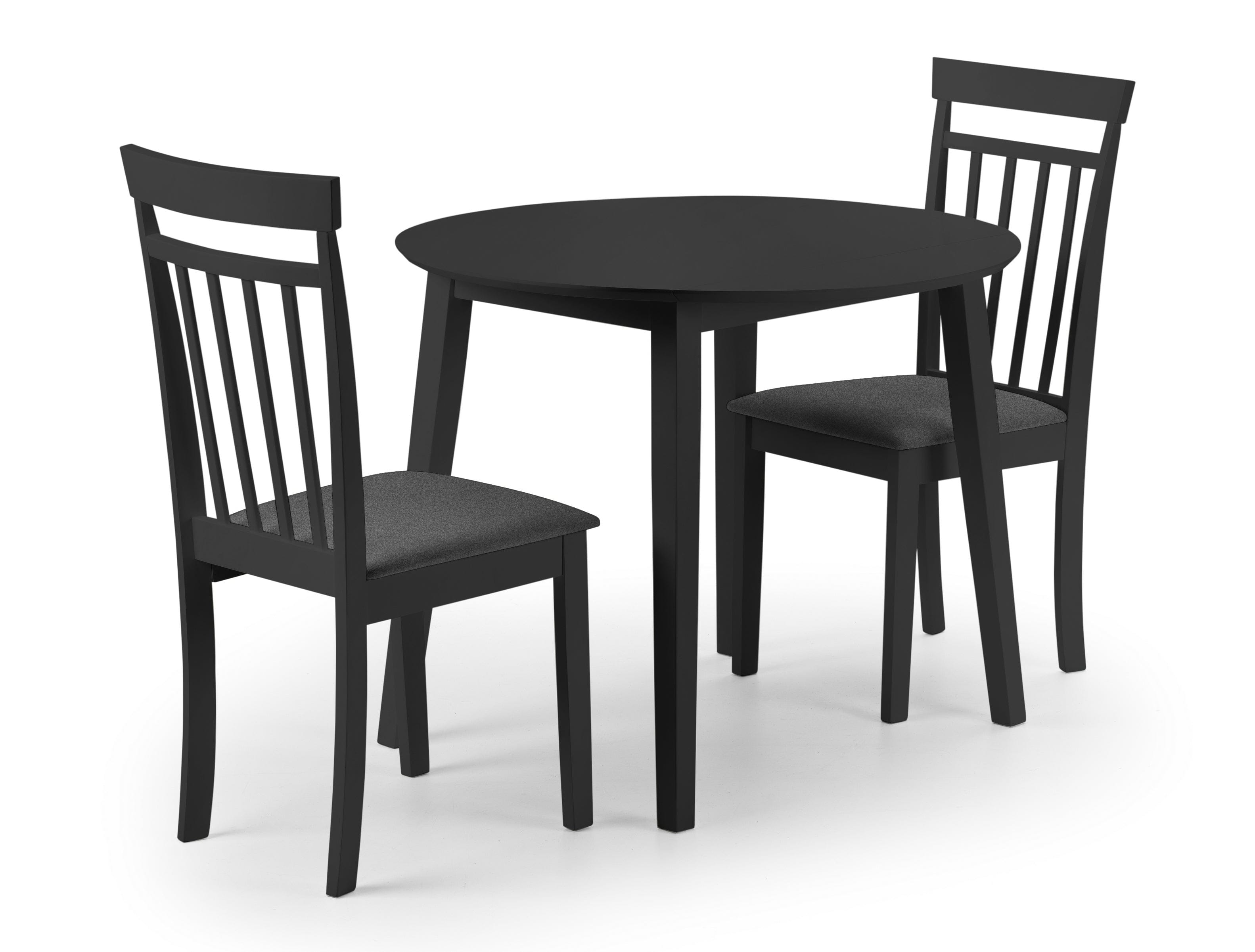 Coast Black Dropleaf Table – Julian Bowen, view 5