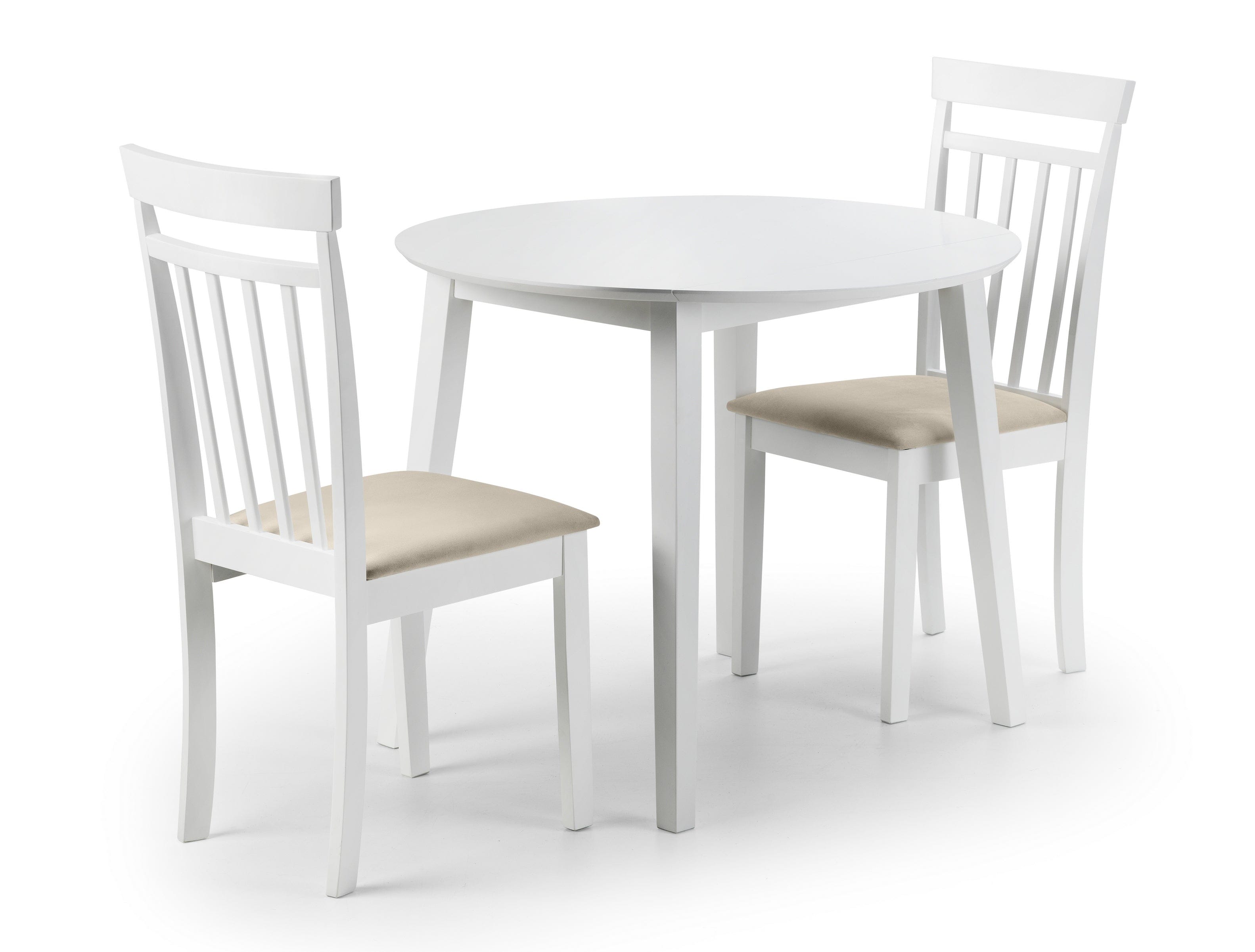 Coast White Dropleaf Table – Julian Bowen, view 5