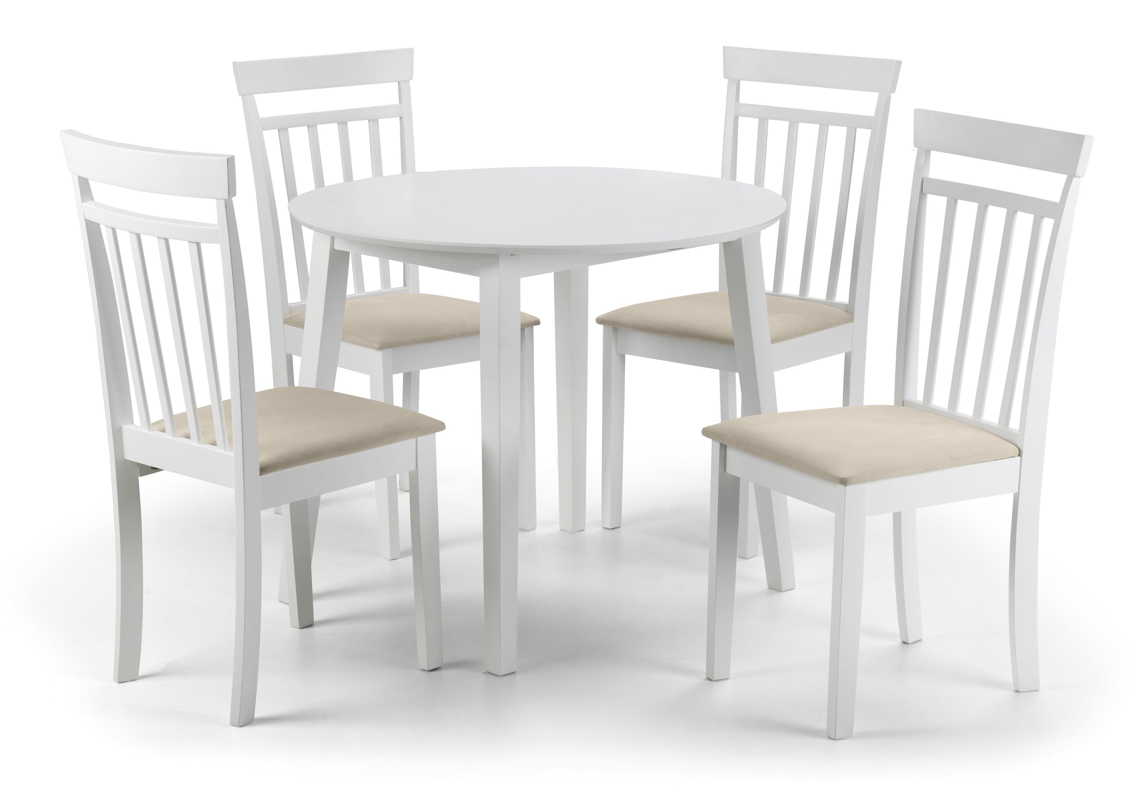Coast White Dropleaf Table – Julian Bowen, view 6
