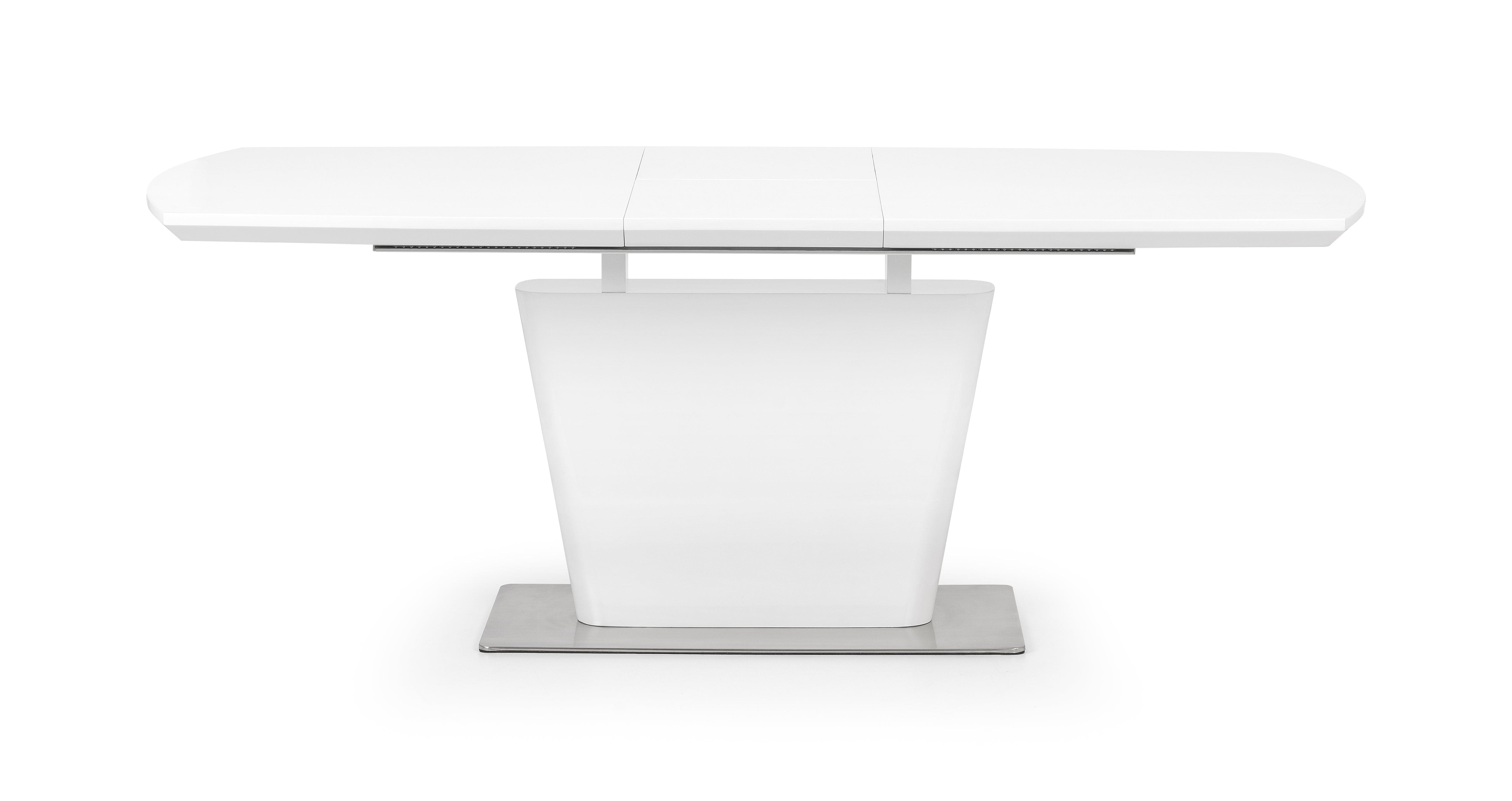 Como High Gloss Extending Table - White – Julian Bowen, view 4