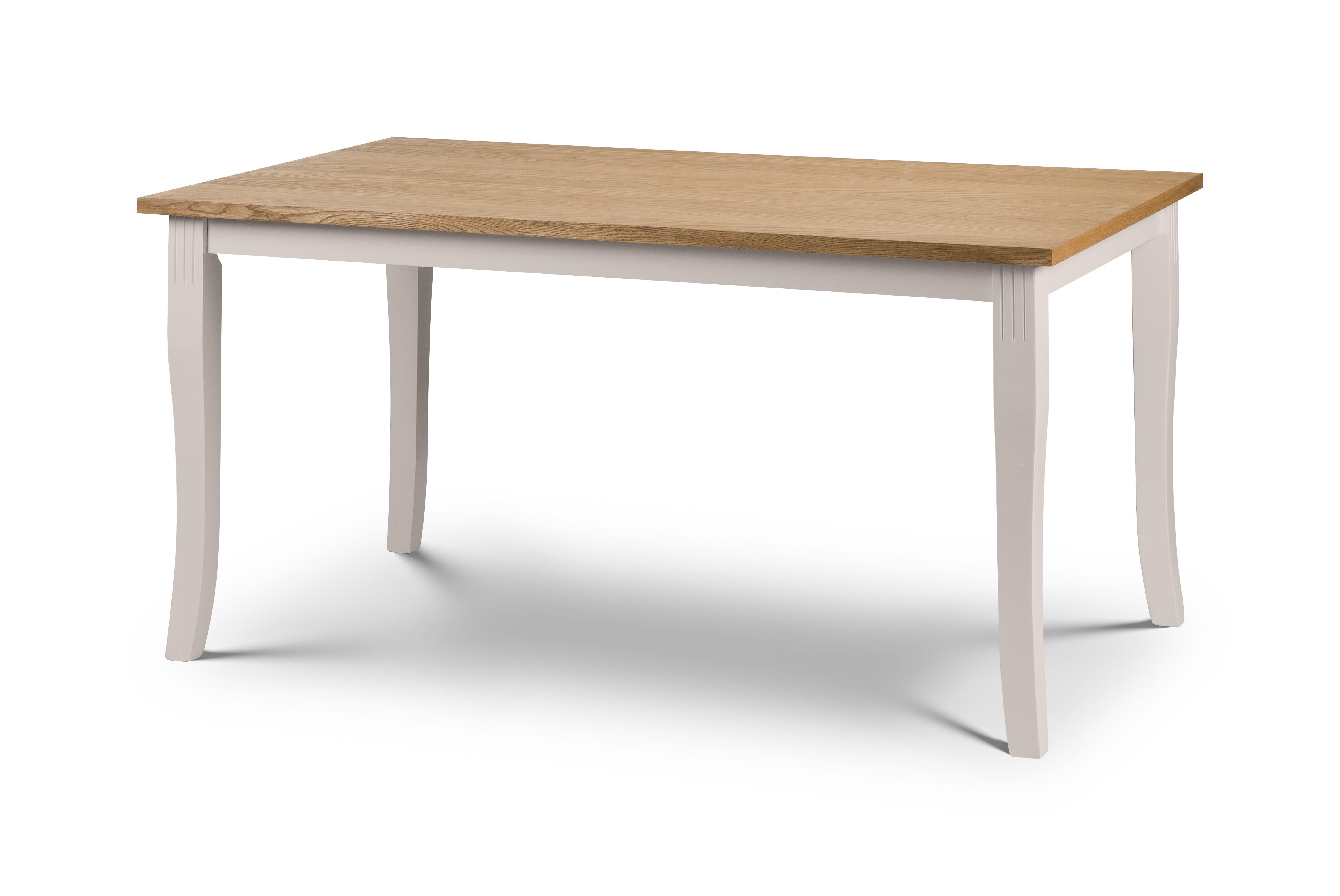 Davenport Oak/Elephant Grey Dining Table – Julian Bowen