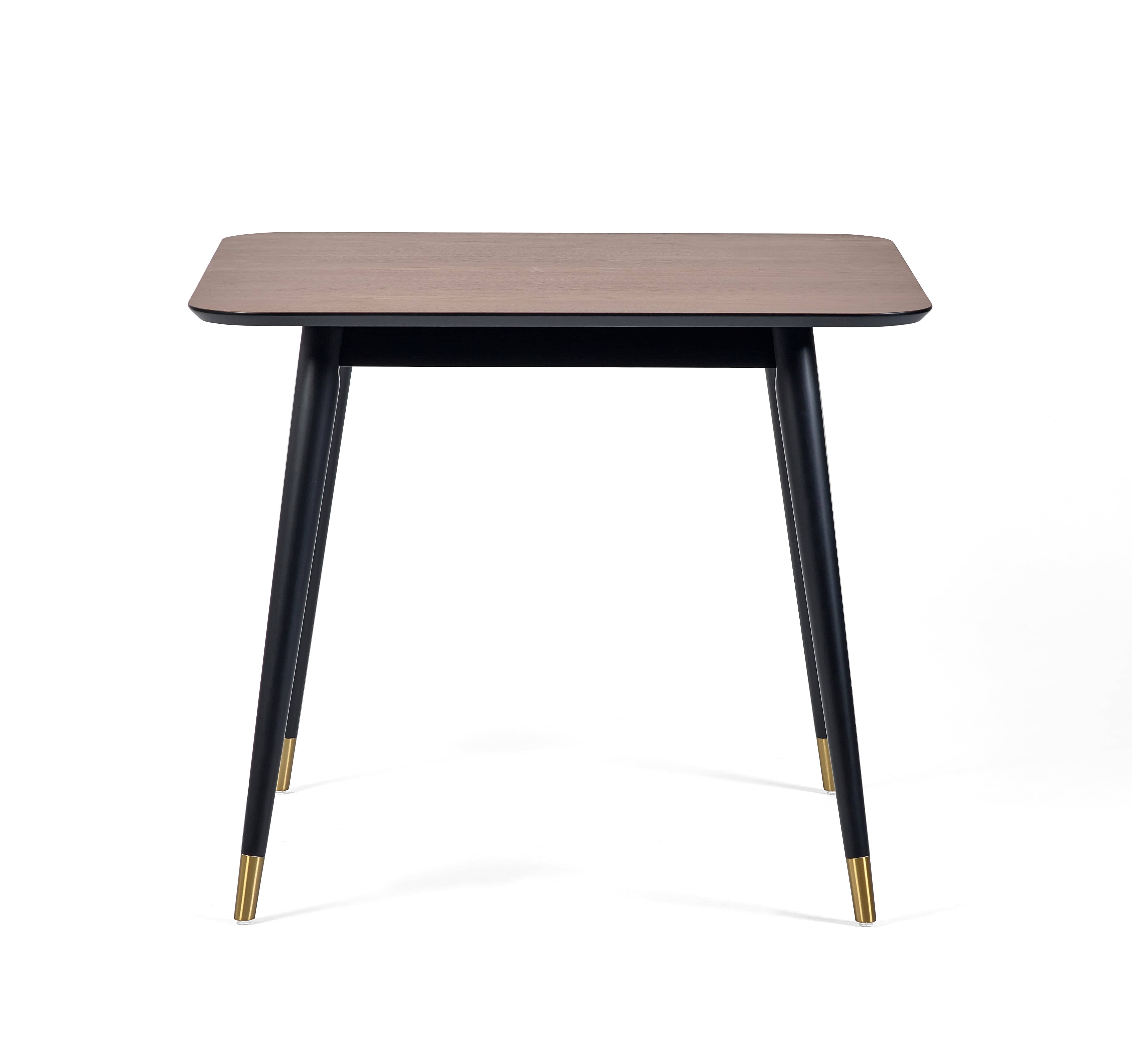 Findlay Square Dining Table - Walnut & Black – Julian Bowen, view 2