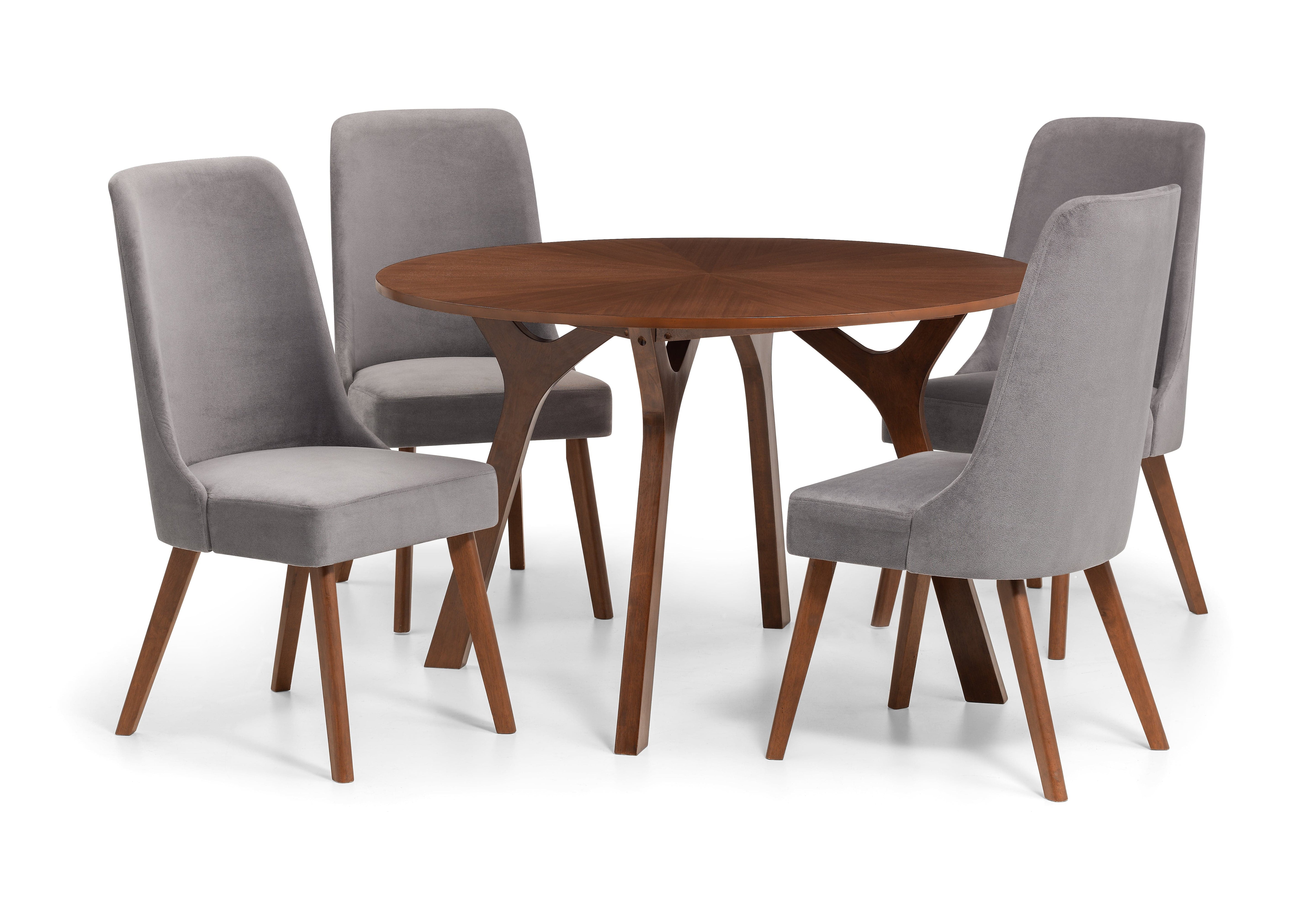 Huxley Round Table Walnut – Julian Bowen, view 3