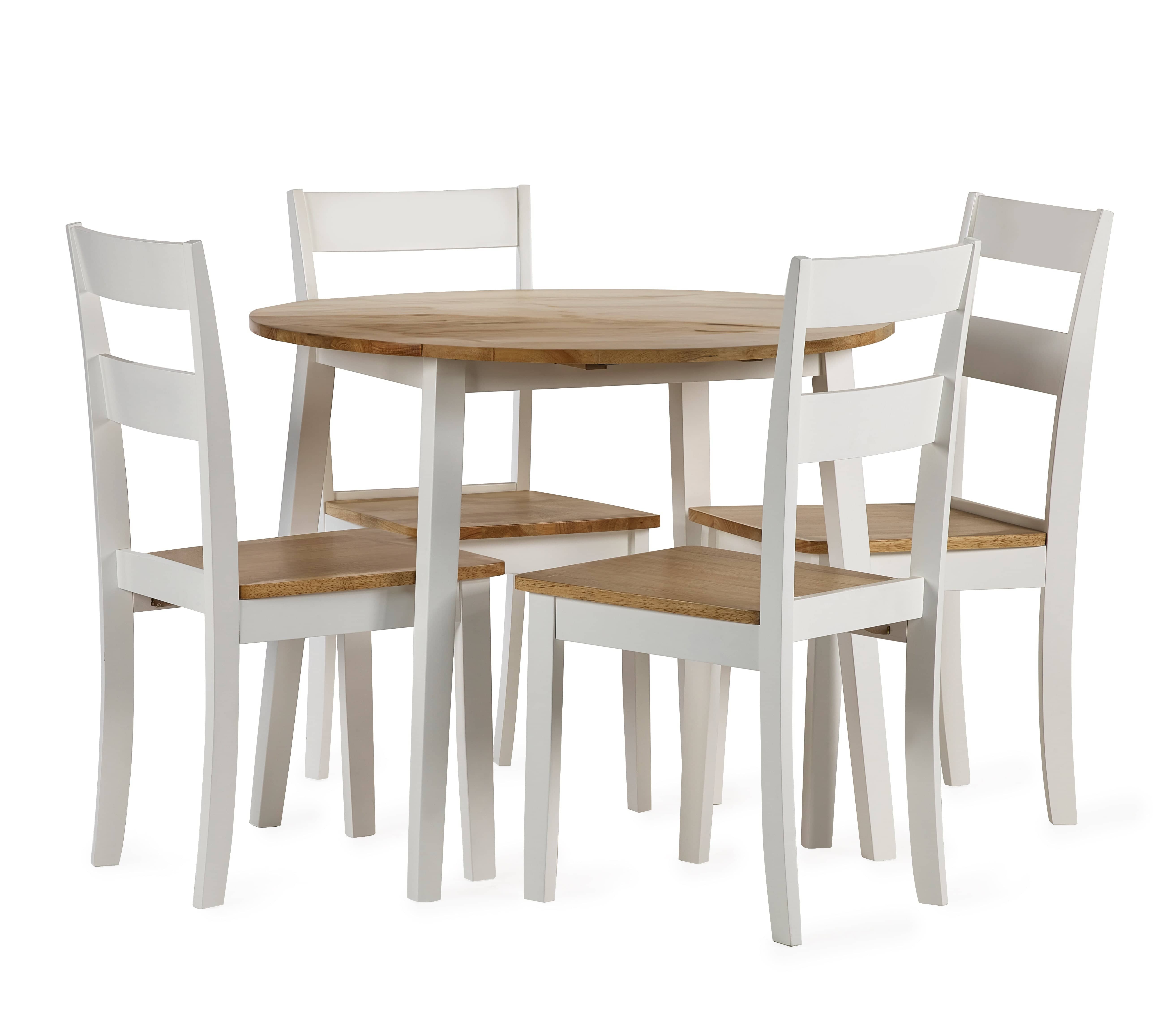 Linwood Round Drop Leaf Table - Natural Top – Julian Bowen, view 6