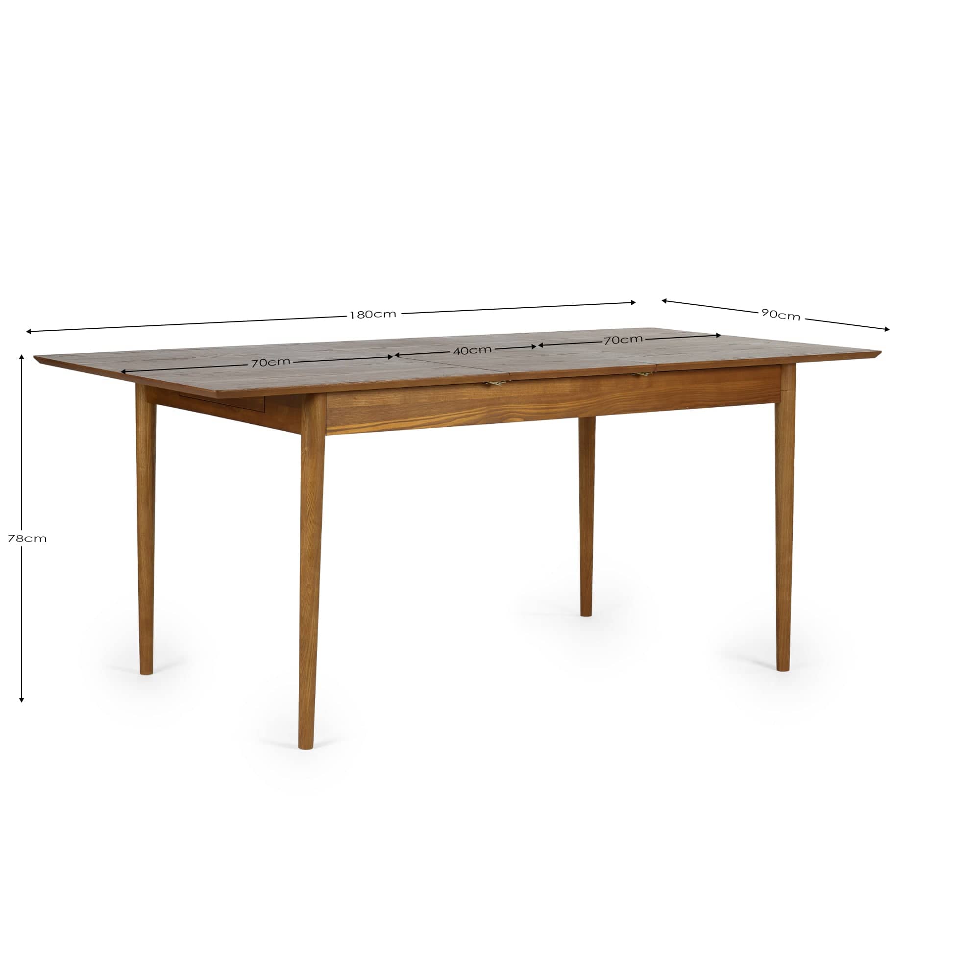 Lowry Extending Dining Table With 2 Drawers – Julian Bowen, view 6