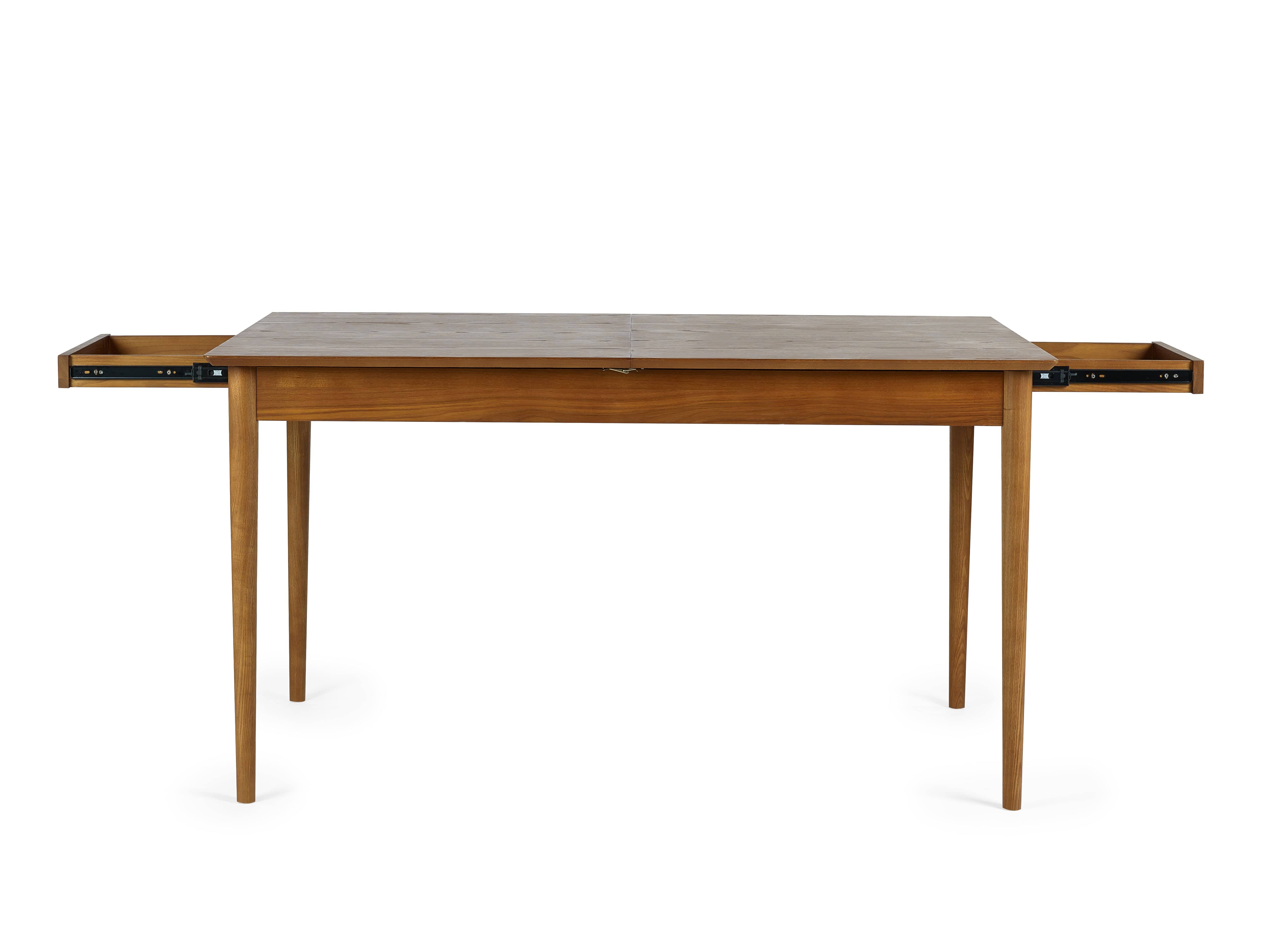 Lowry Extending Dining Table With 2 Drawers – Julian Bowen, view 3