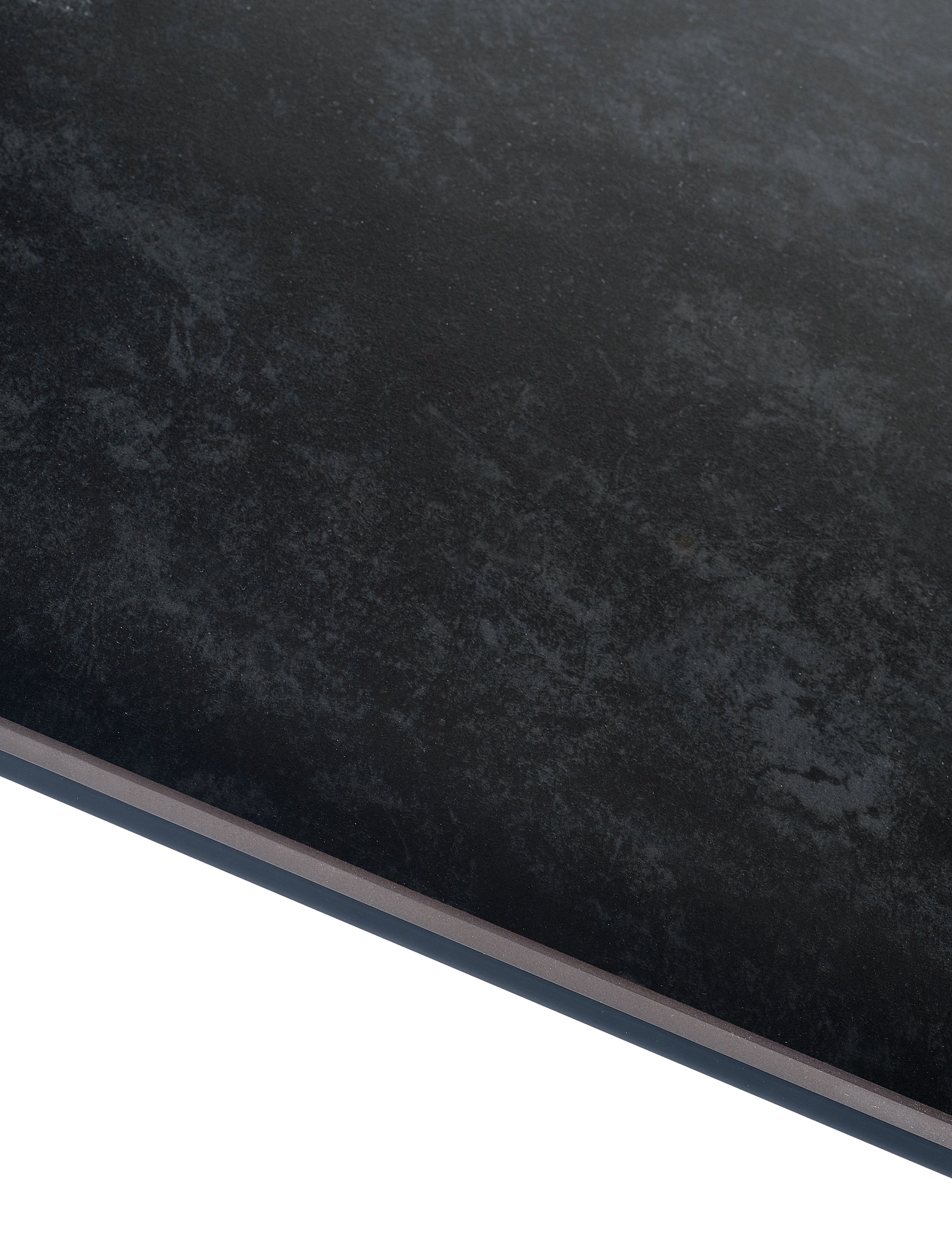 Miami Rectangular Stone Top Dining Table - Slate Grey – Julian Bowen, view 6