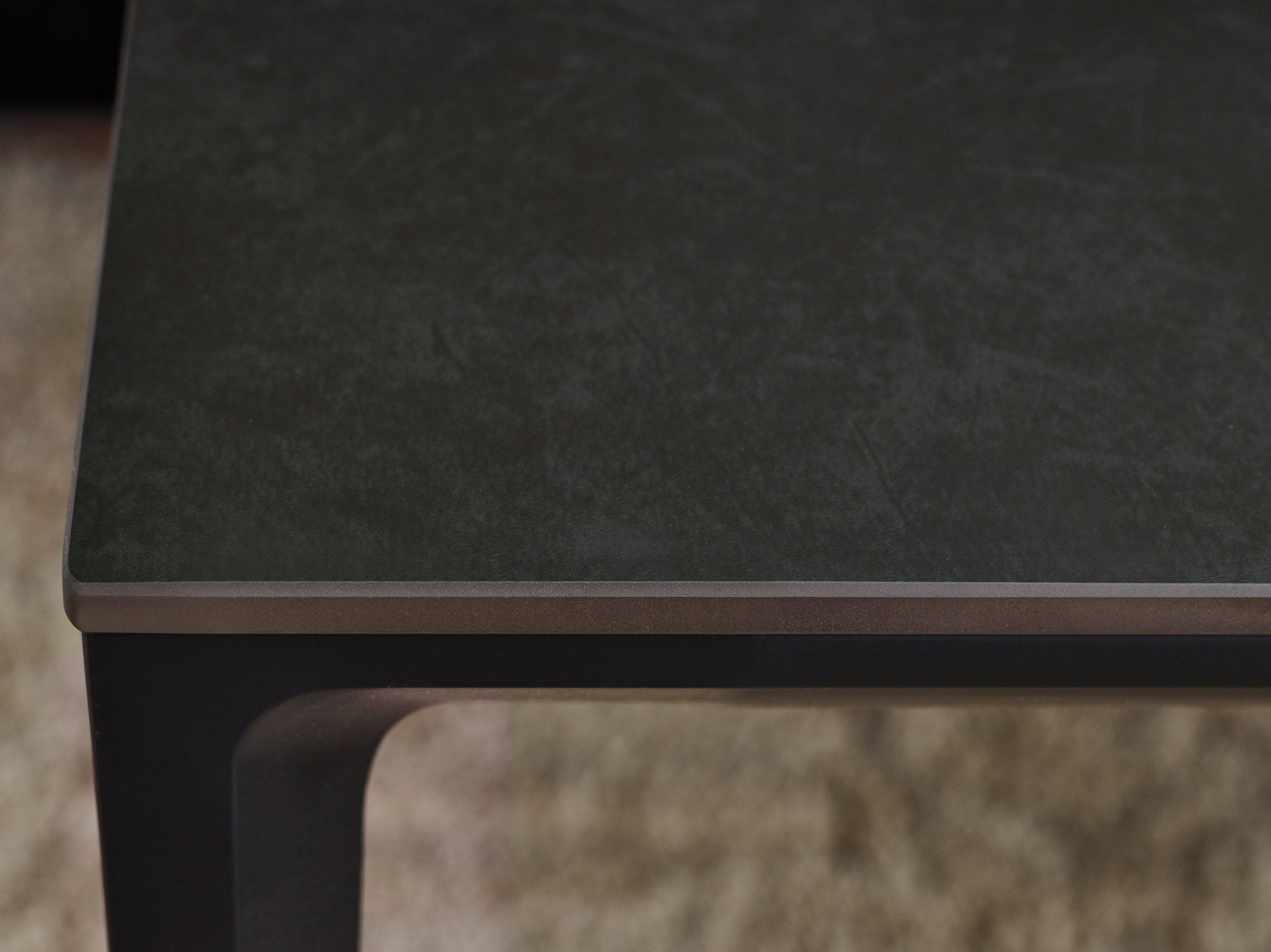 Miami Rectangular Stone Top Dining Table - Slate Grey – Julian Bowen, view 3