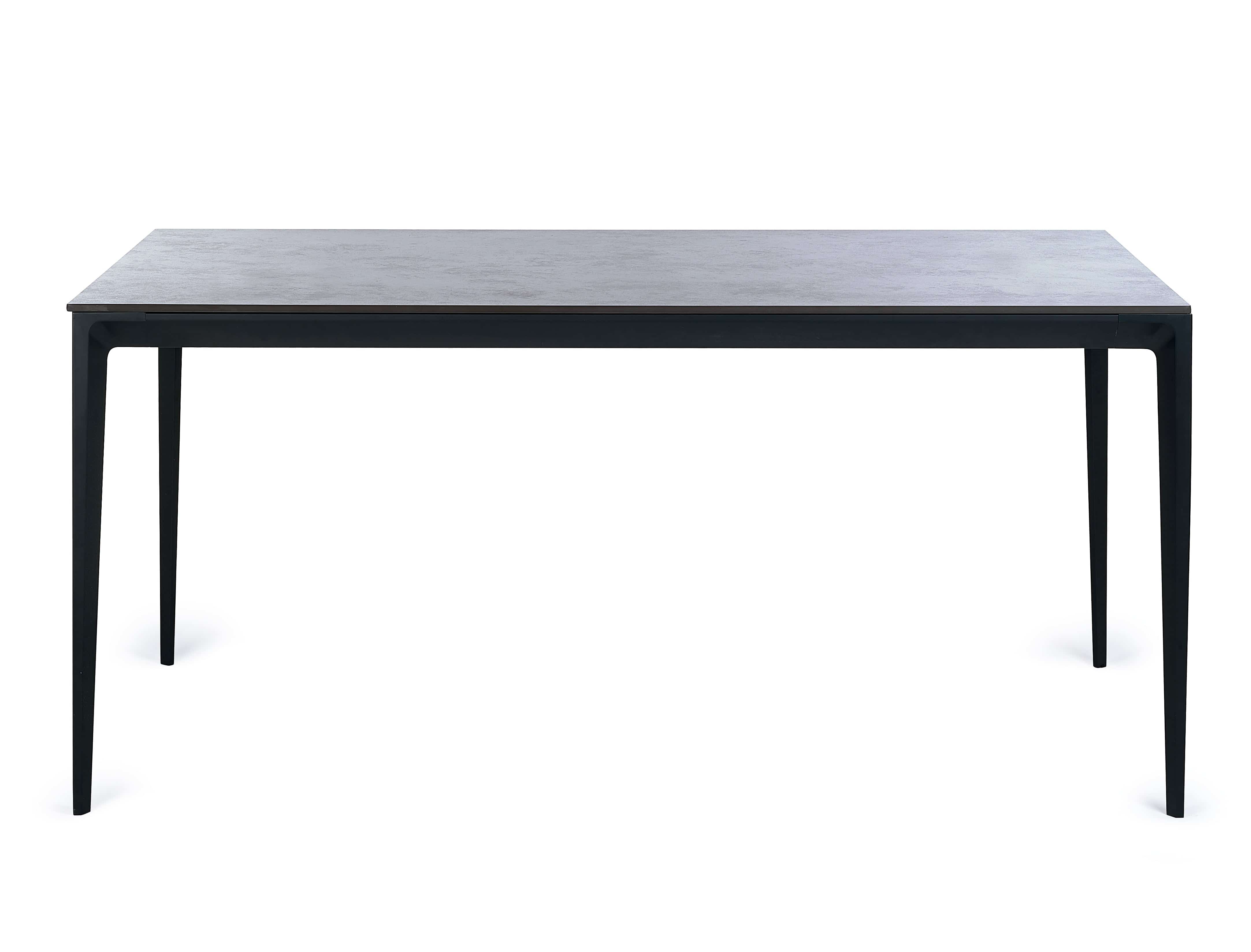 Miami Rectangular Stone Top Dining Table - Slate Grey – Julian Bowen, view 2
