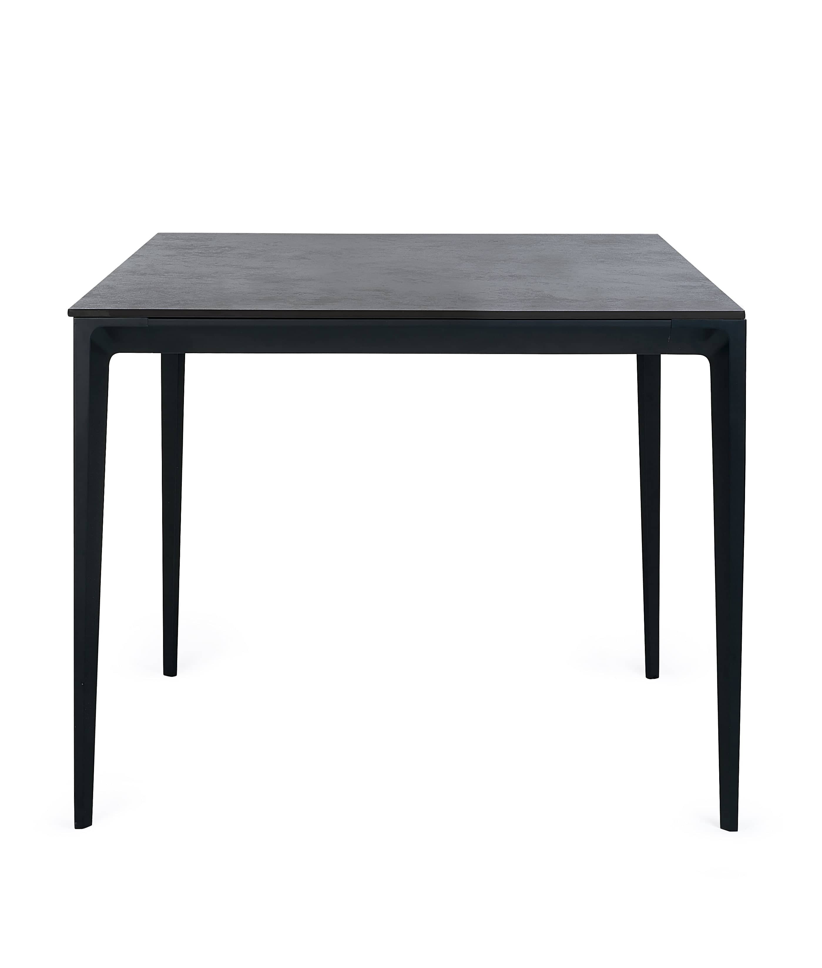 Miami Square Stone Top Dining Table - Slate Grey – Julian Bowen, view 2