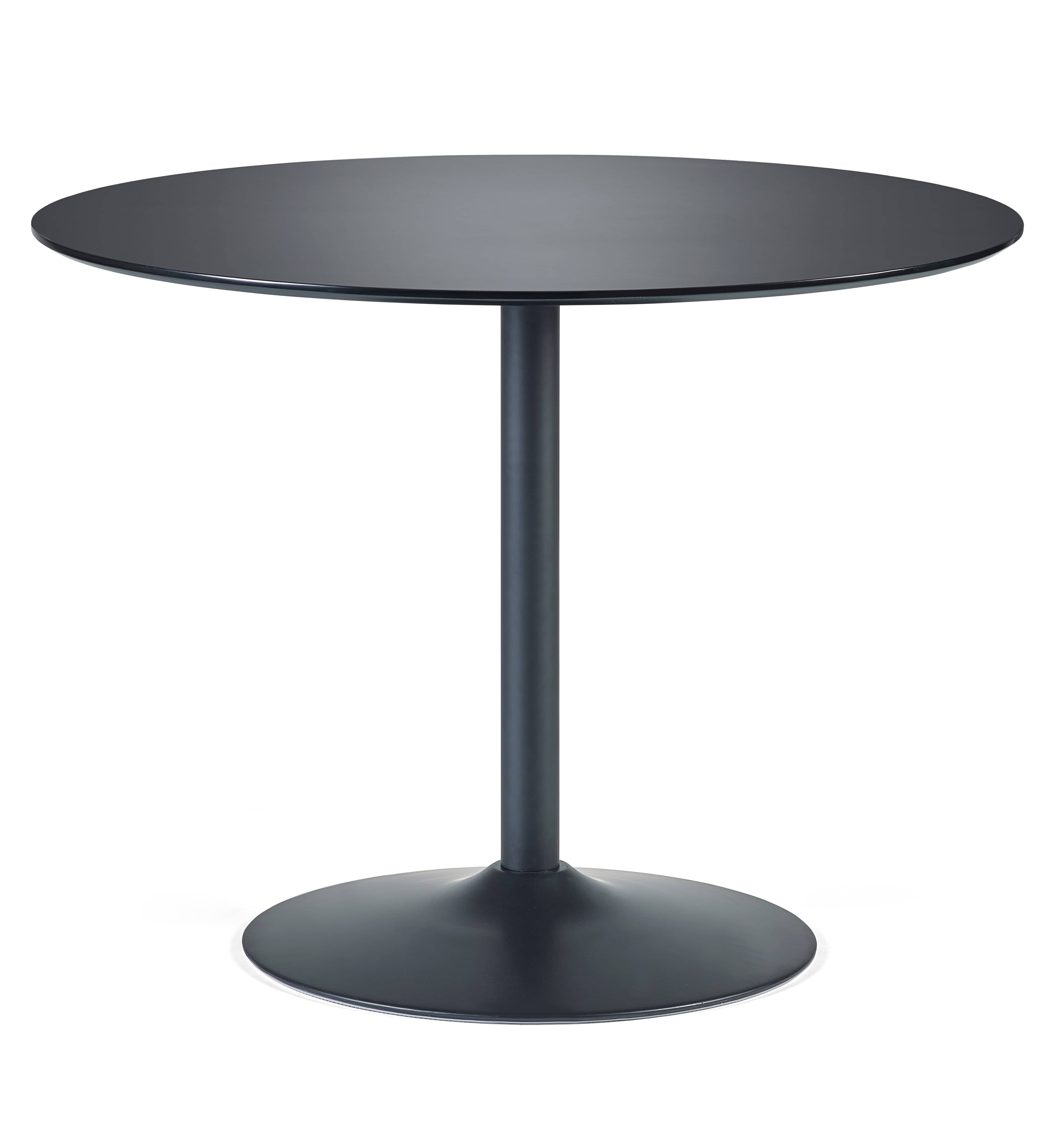 Nero 80cm Round Table - Black – Julian Bowen