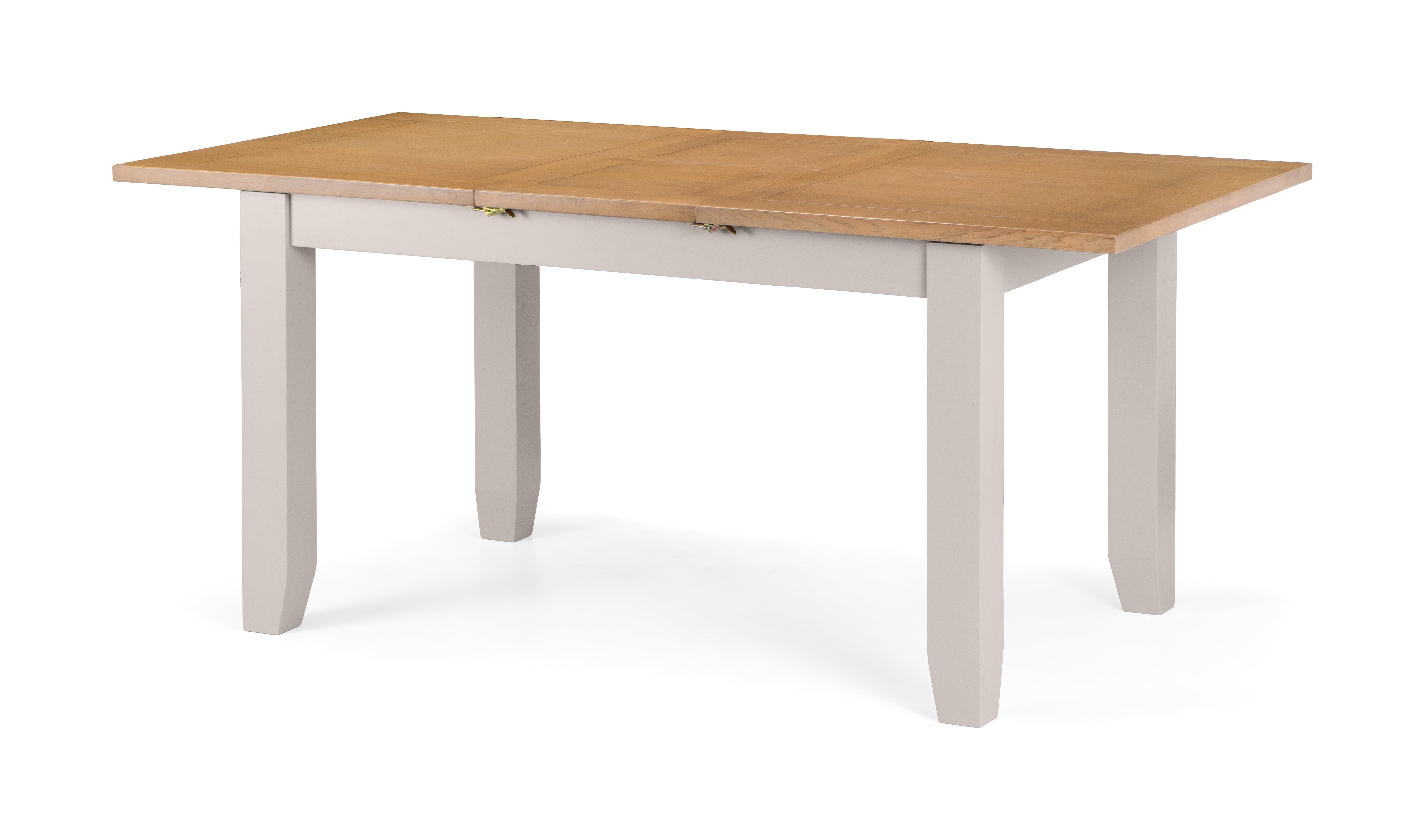 Richmond Extending Dining Table - Elephant Grey/Pale Oak – Julian Bowen